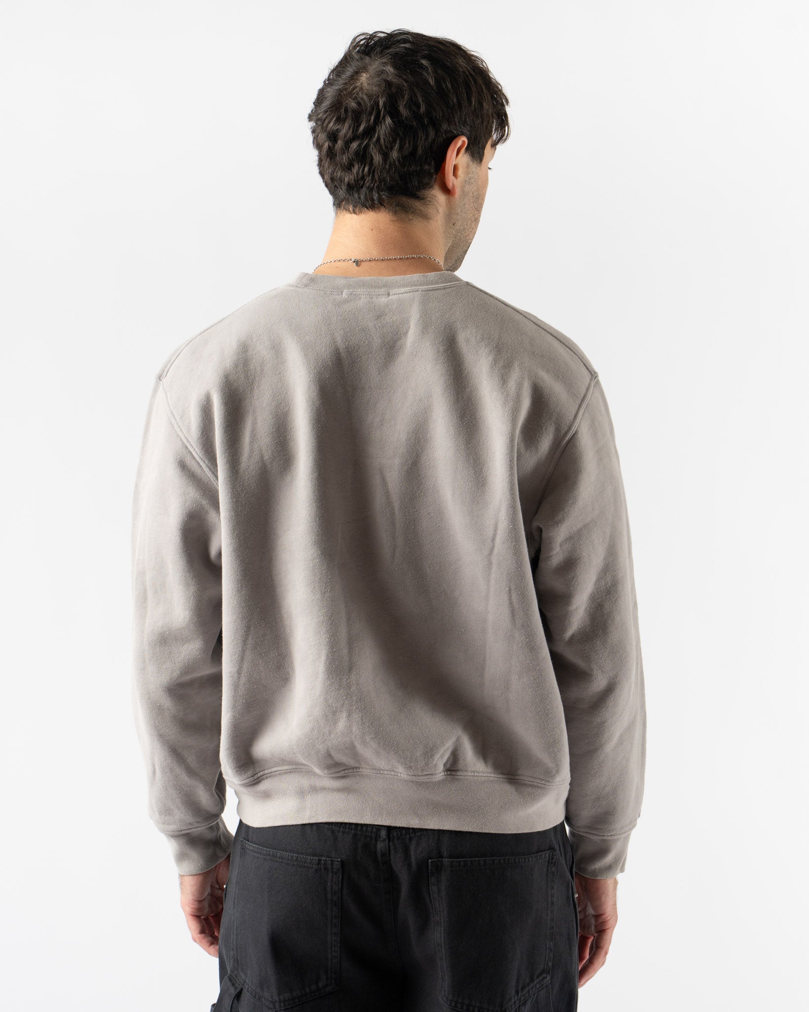 Lady White Co. x Noah Schneiderman LW612 Mini Crewneck in Oak & Iron Hand Dyed