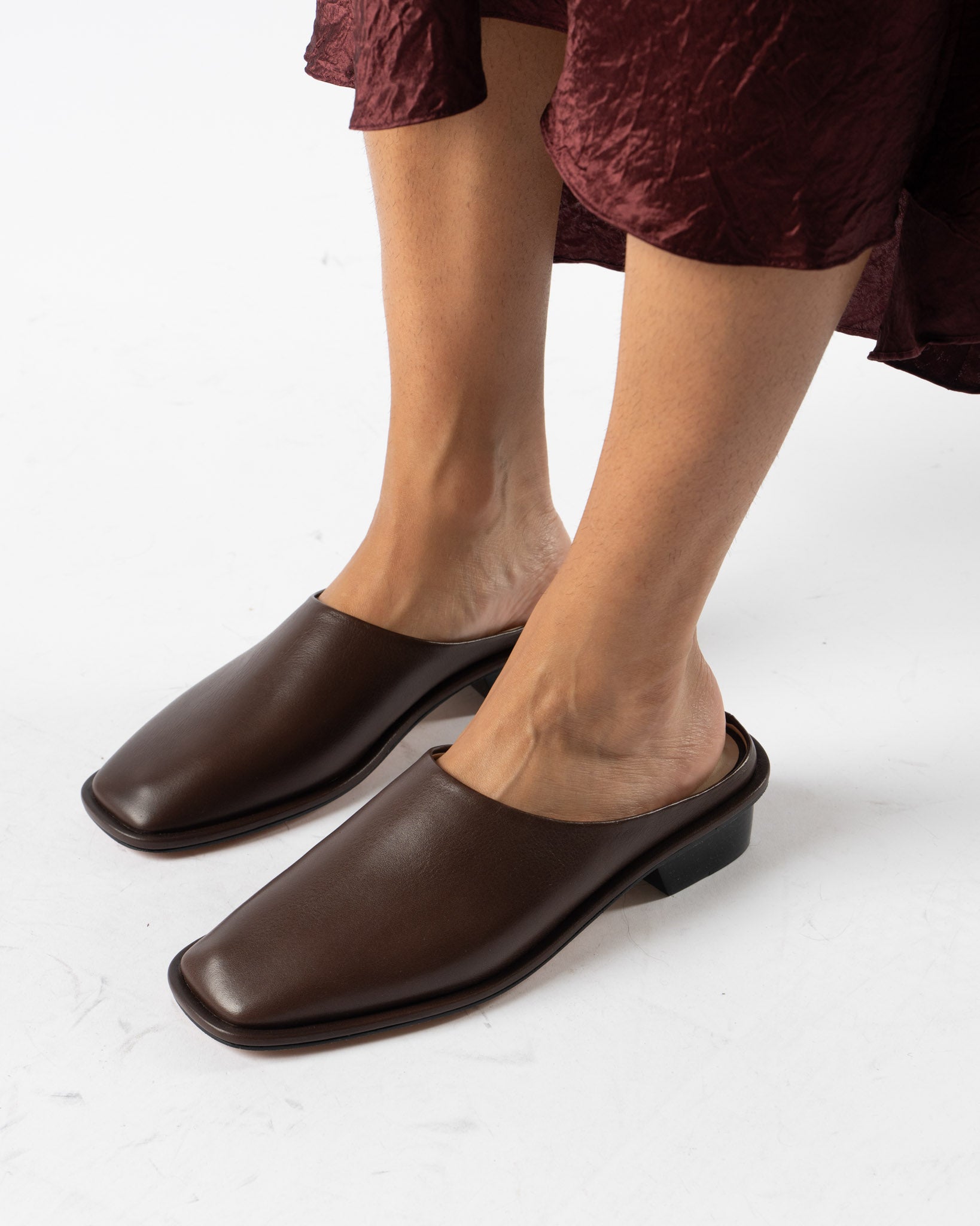Lauren Manoogian Square Mule in Saddle