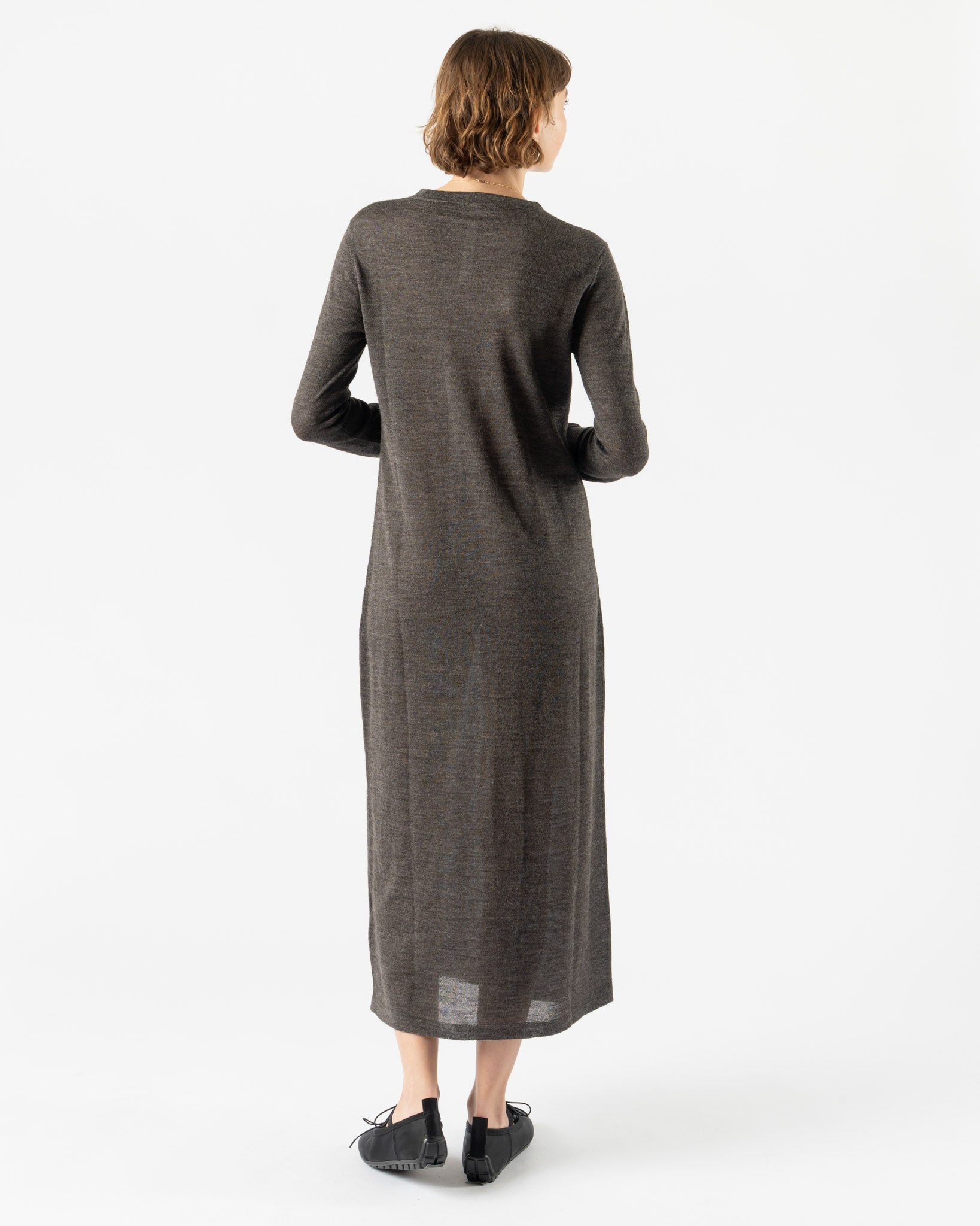 Lauren Manoogian Super Fine Dress in Blackened