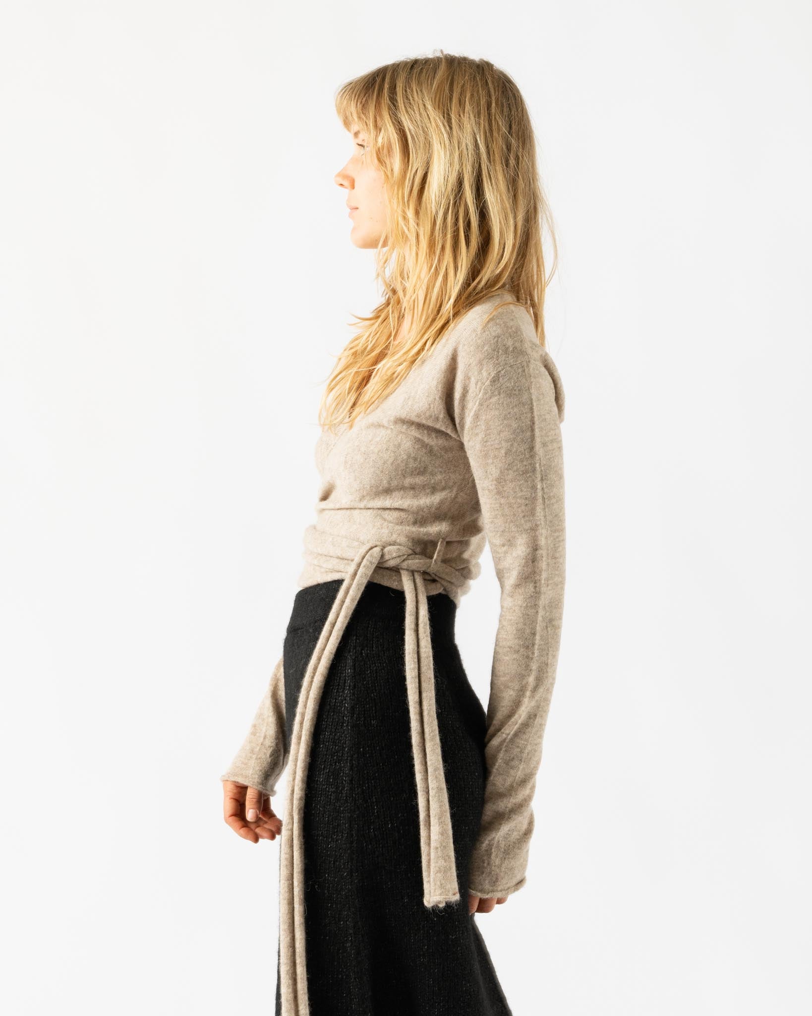 Lauren Manoogian Wrap Cardigan in Oatmeal