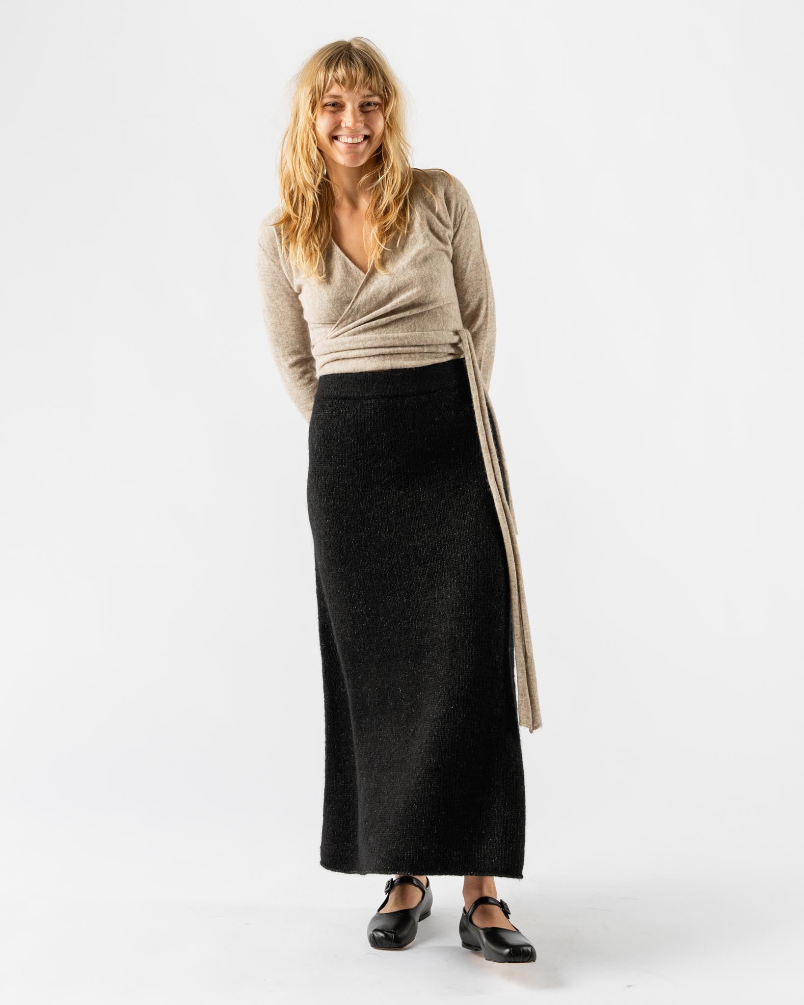Lauren Manoogian Wrap Cardigan in Oatmeal
