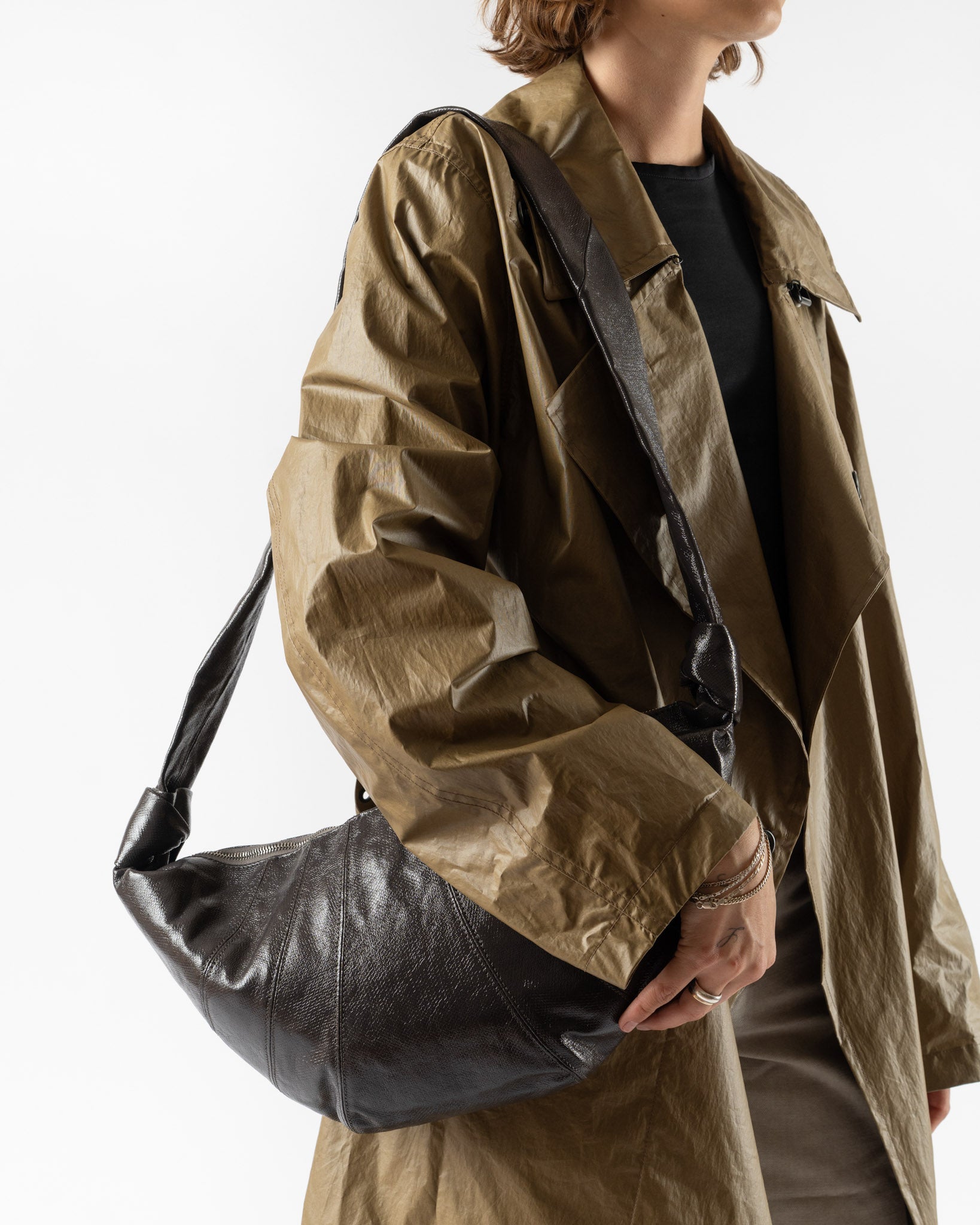 Lemaire Medium Croissant Bag in Mink