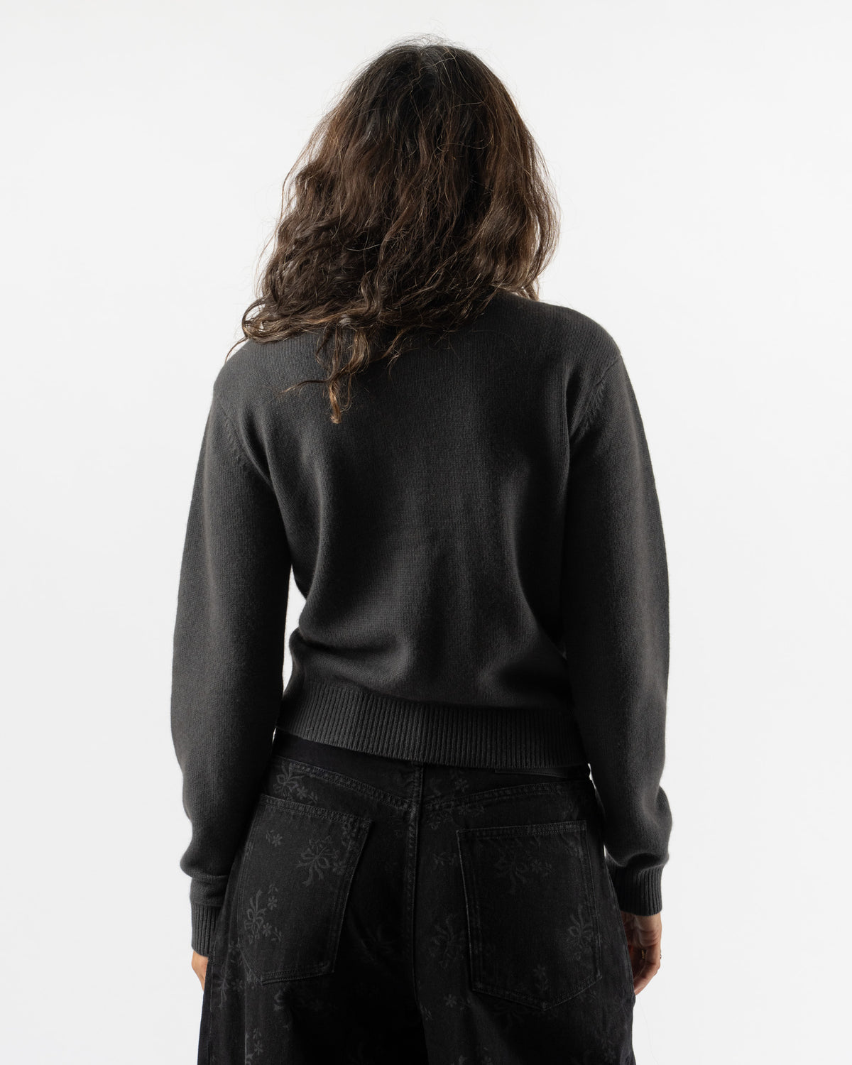 Lemaire Reversible Buttoned Sweat in Stone