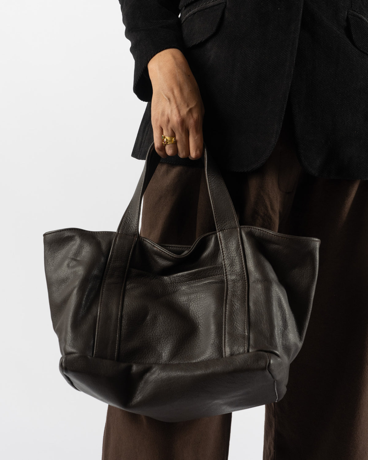 Cawley Sapple Goat Mini Tote Bag in Brown