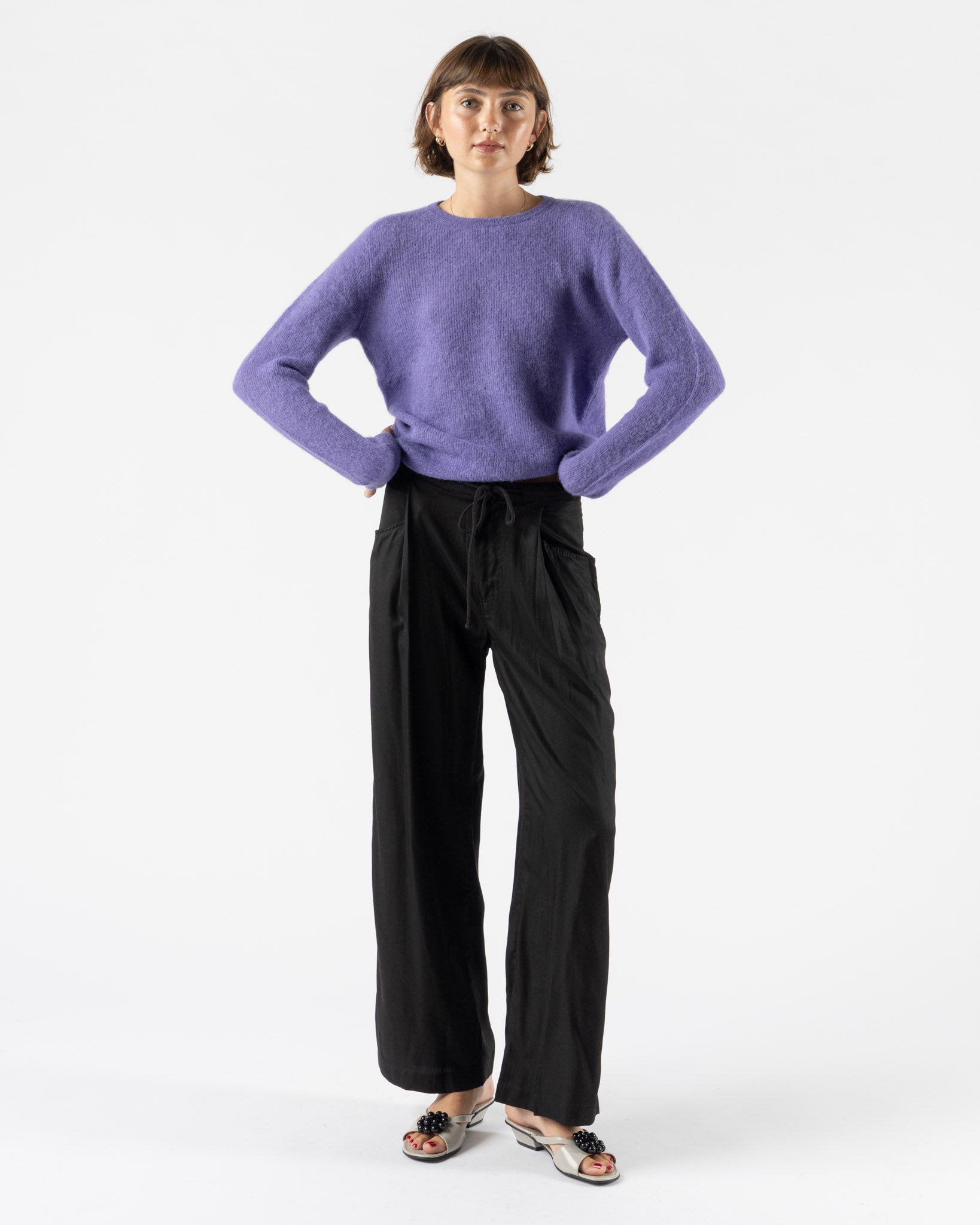 Deiji Studios Tencel Pant in Black