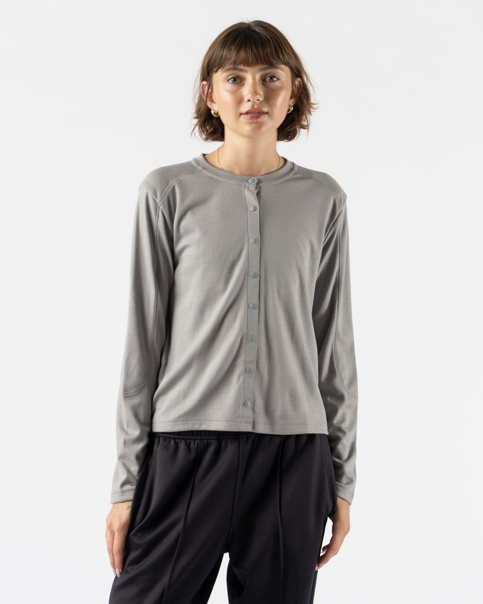 Literary Sport Fanny Coolmax Cardigan in Steel