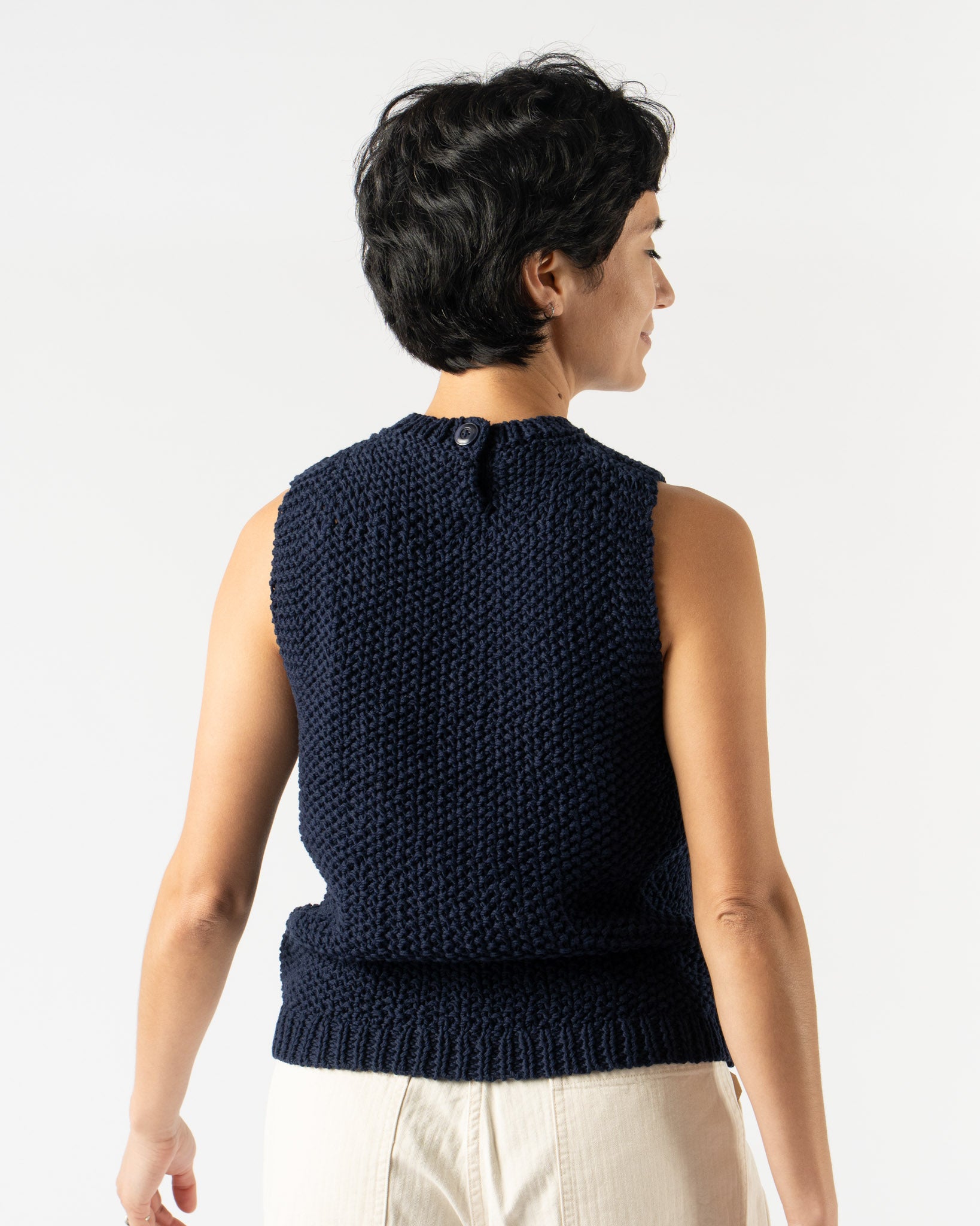 JUD Little Seed Sleeveless Tank in Navy