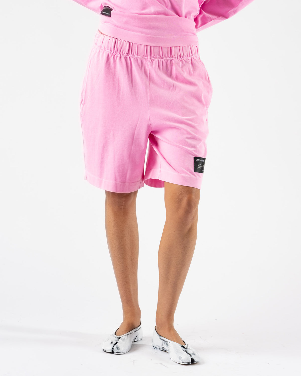 Magniberg Glow Neon Shorts in Washed Neon Pink