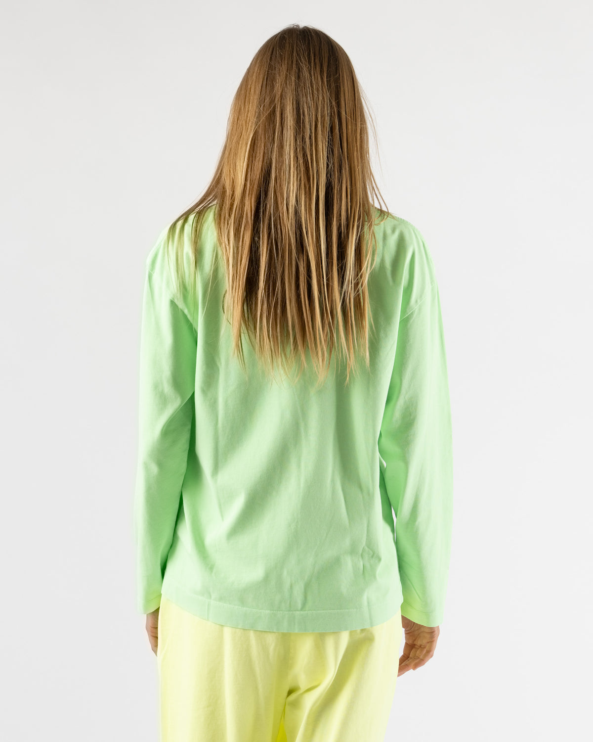 Magniberg Full LS Neon T-Shirt in Washed Neon Green