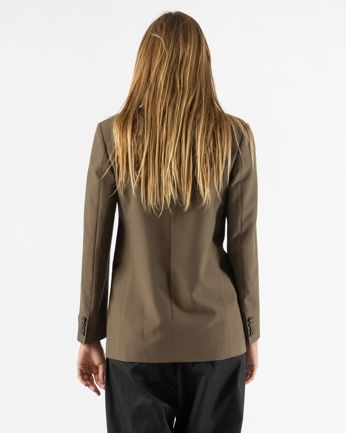 MM6 Maison Margiela Light Wool Blend Jacket in Khaki