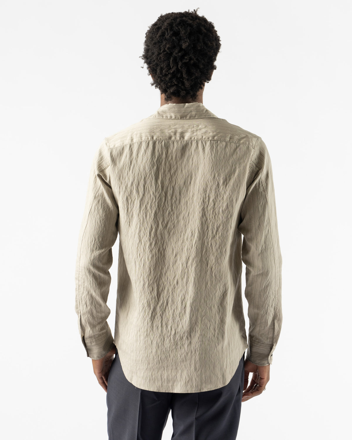 Colbo Bat Shirt in Herbal Stripe