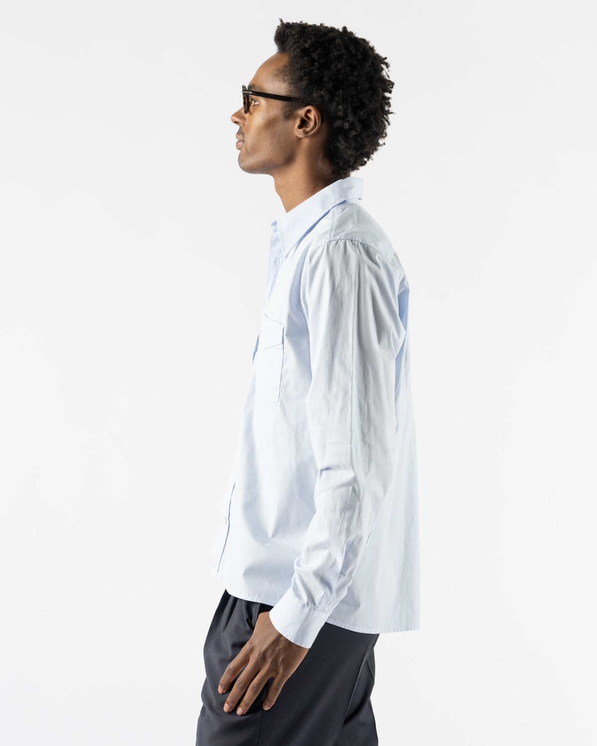 Carter Young Dean Shirt in Columbia Blue