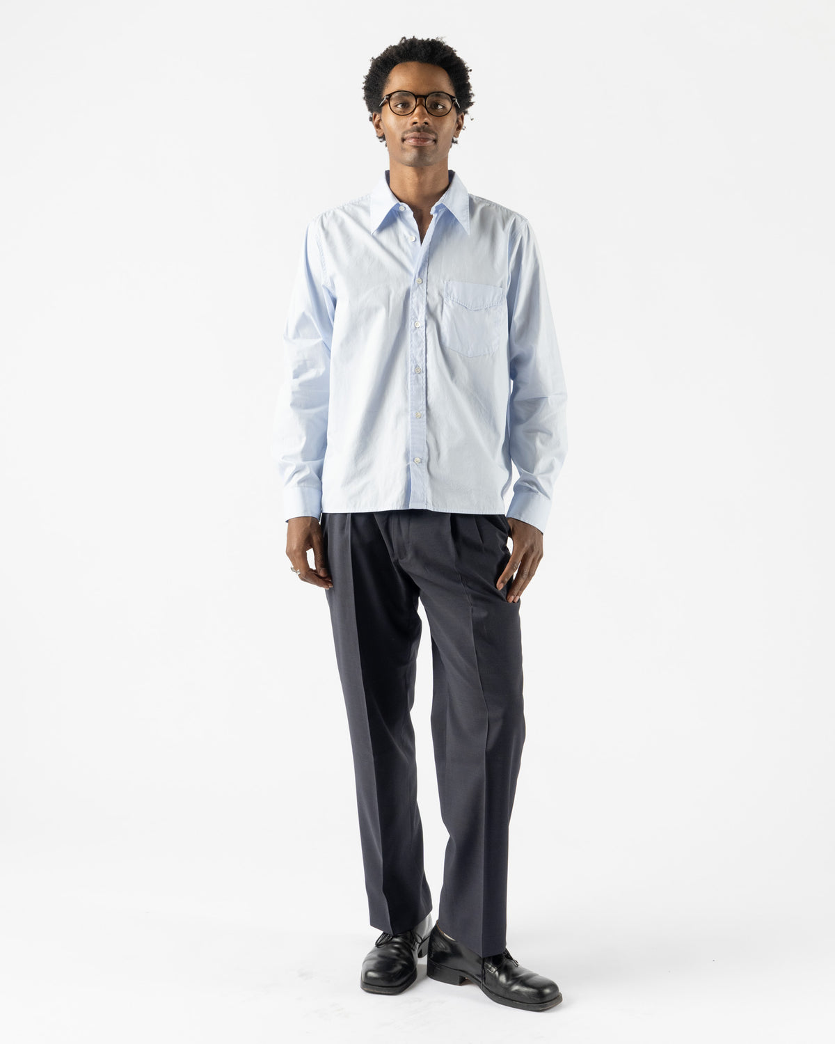 Carter Young Dean Shirt in Columbia Blue