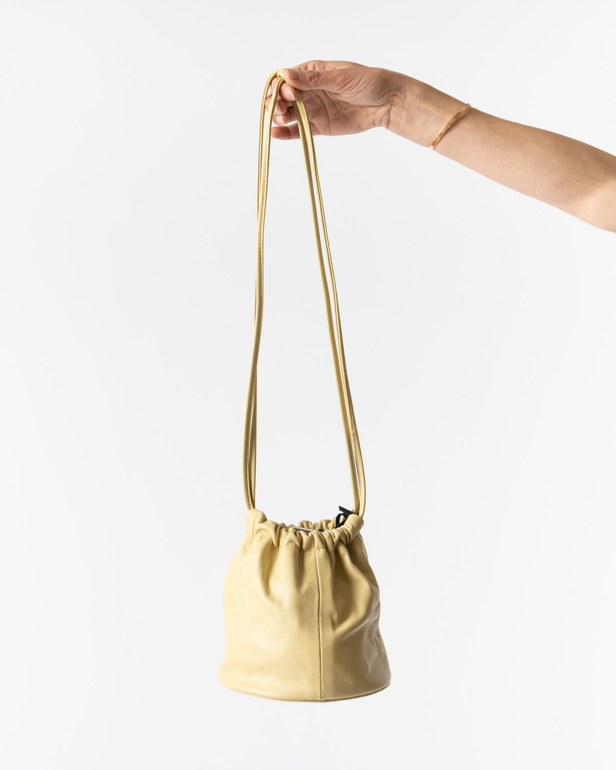 Modern Weaving Mini Drum Drawstring in Butter Curated at Jake and 