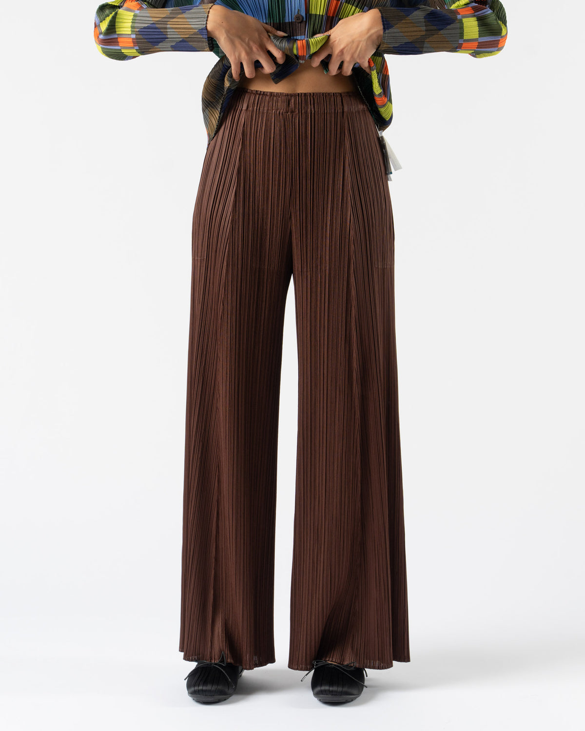 Pleats Please Issey Miyake Monthly Colors January in Bordeaux 
