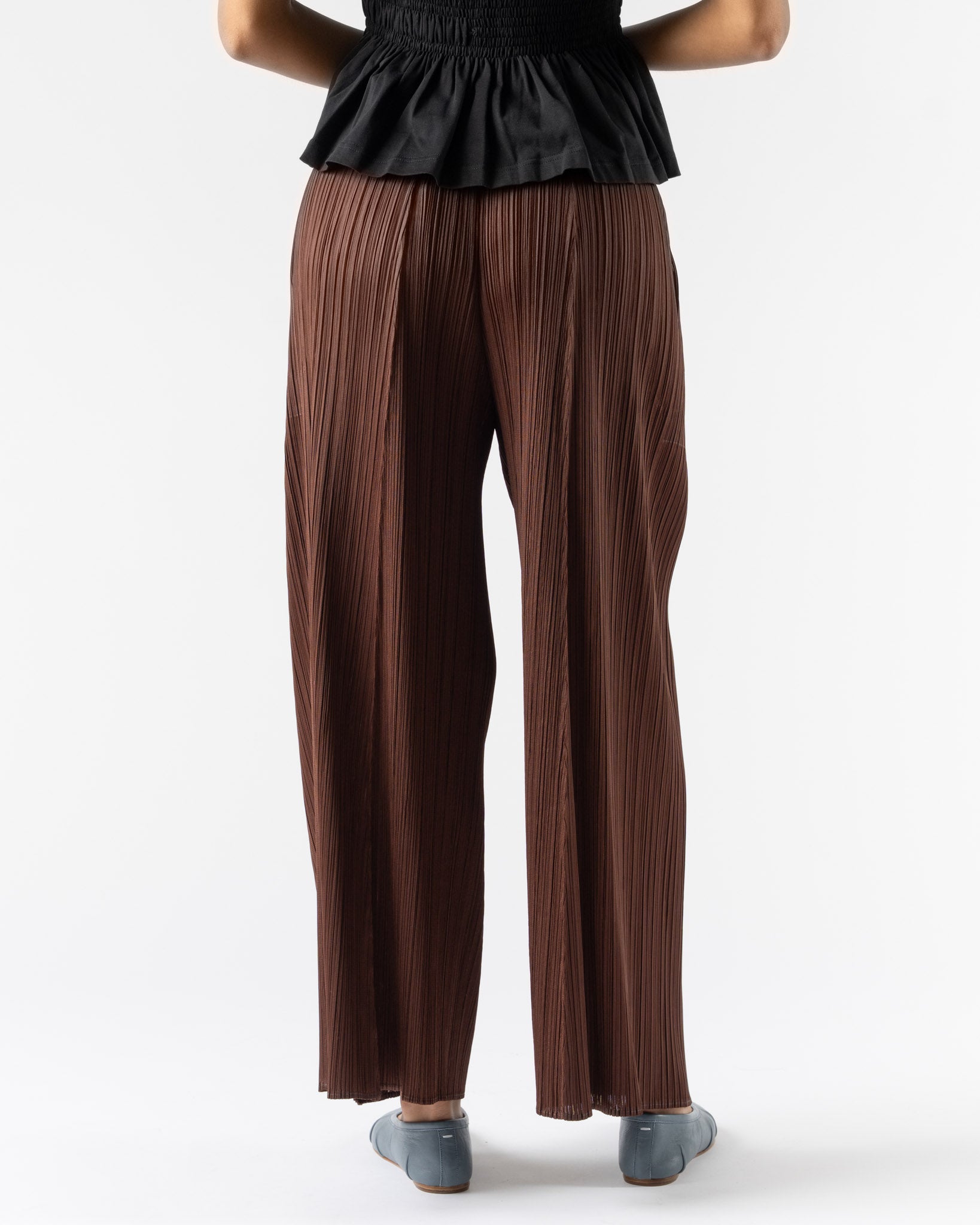 Pleats Please Issey Miyake Monthly Colors November in Brown