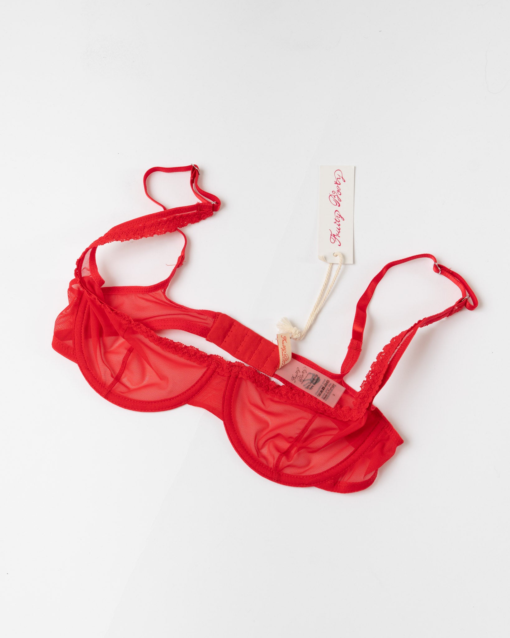 Fruity Booty Moss Bra in Red