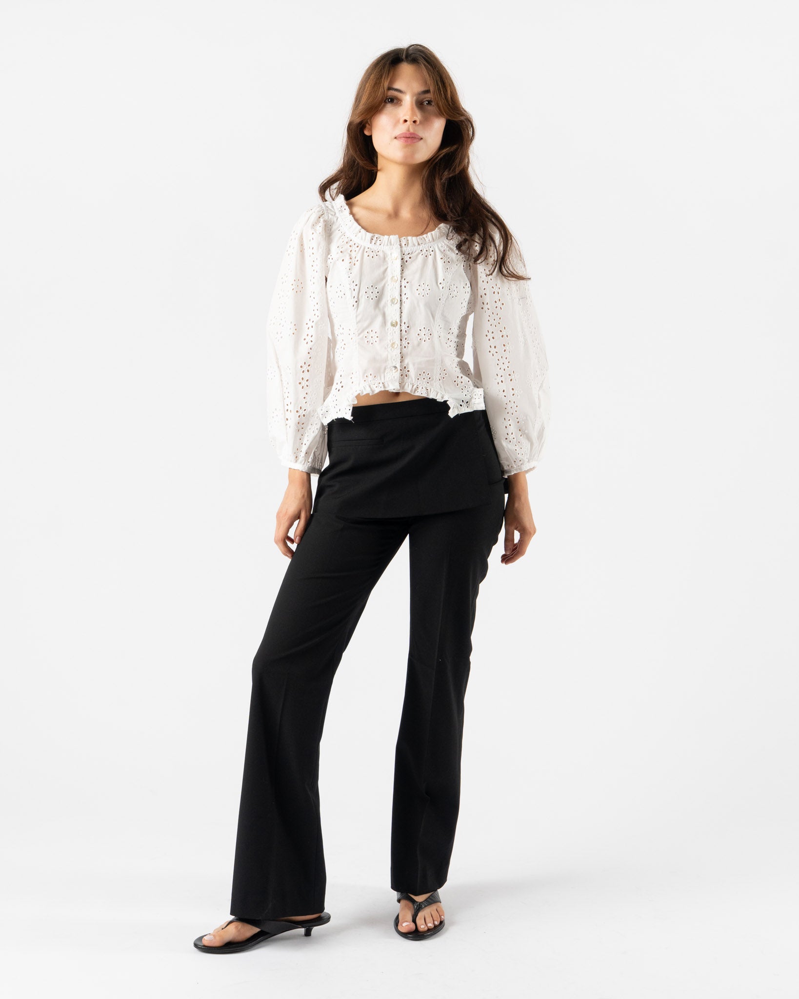 Sandy Liang Mulberry Pant in Black