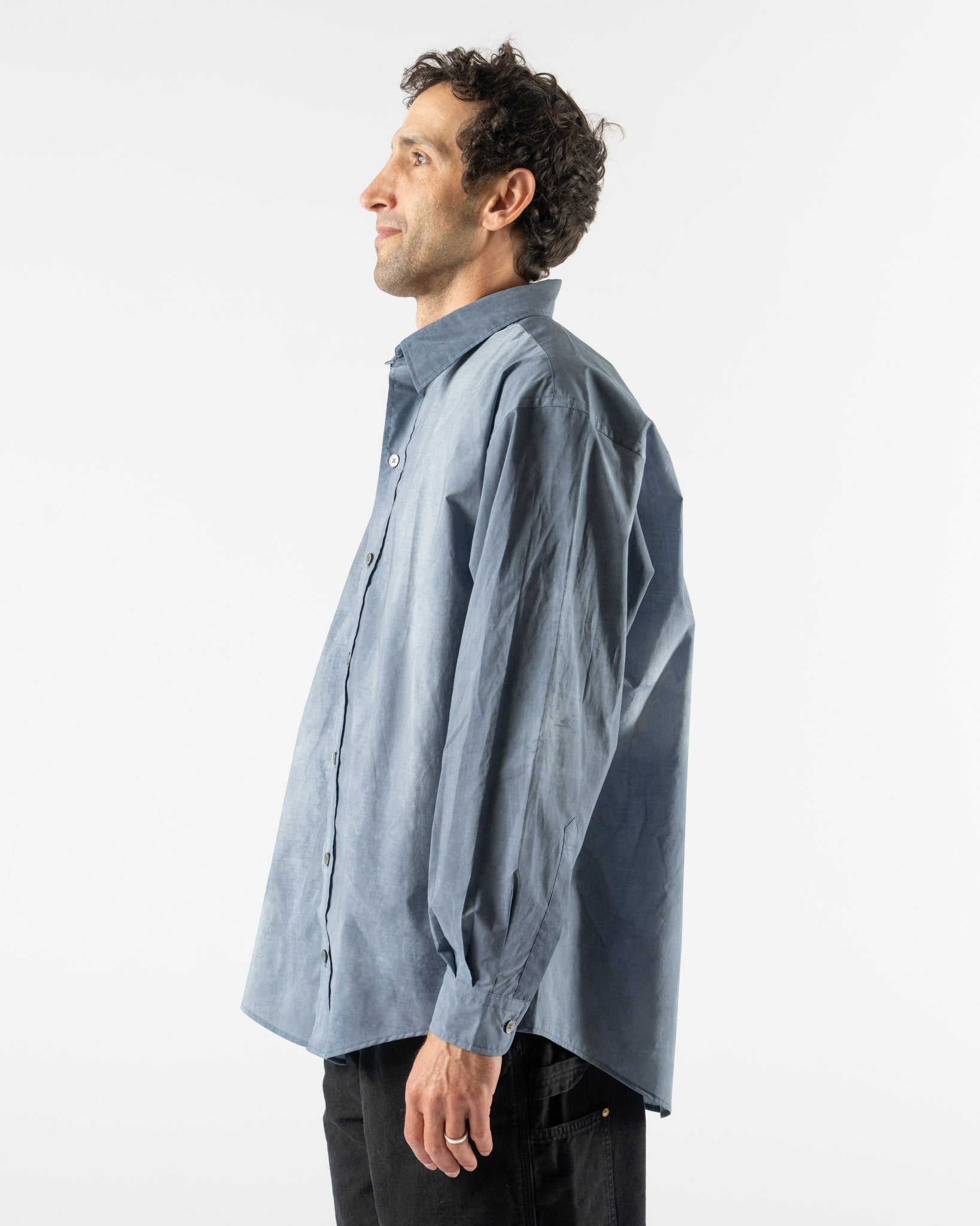Colbo Office Shirt in Washed Blue