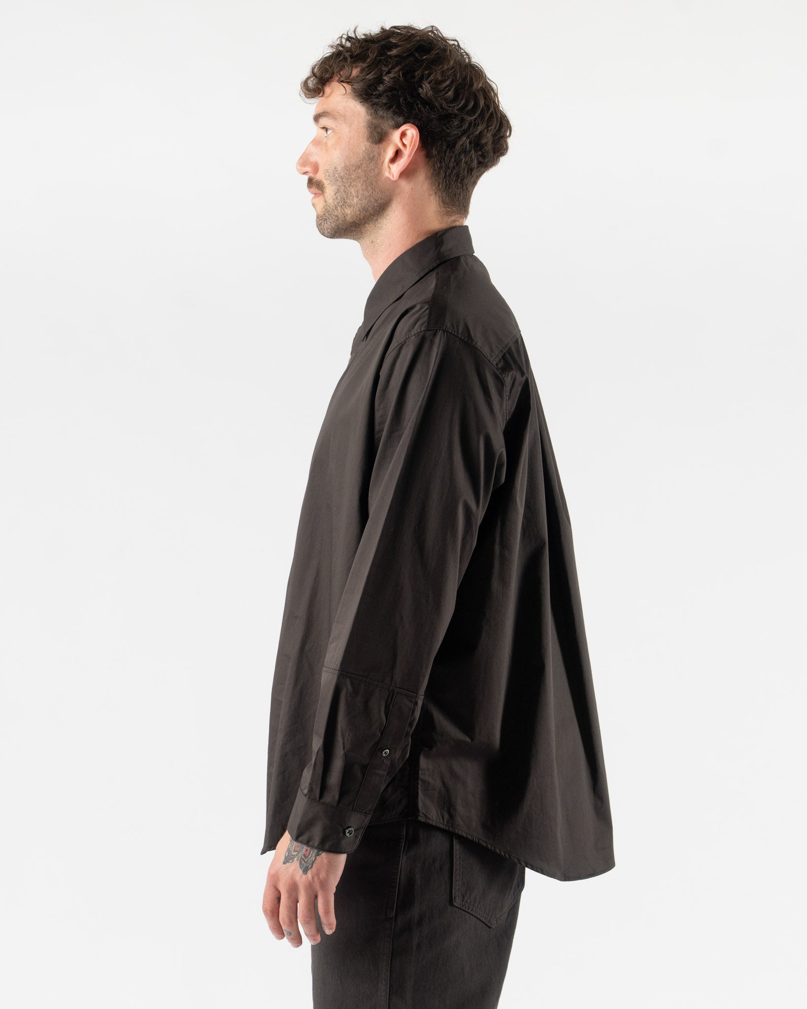 Lady White Co. Lynn Poplin L/S Shirt in Timber