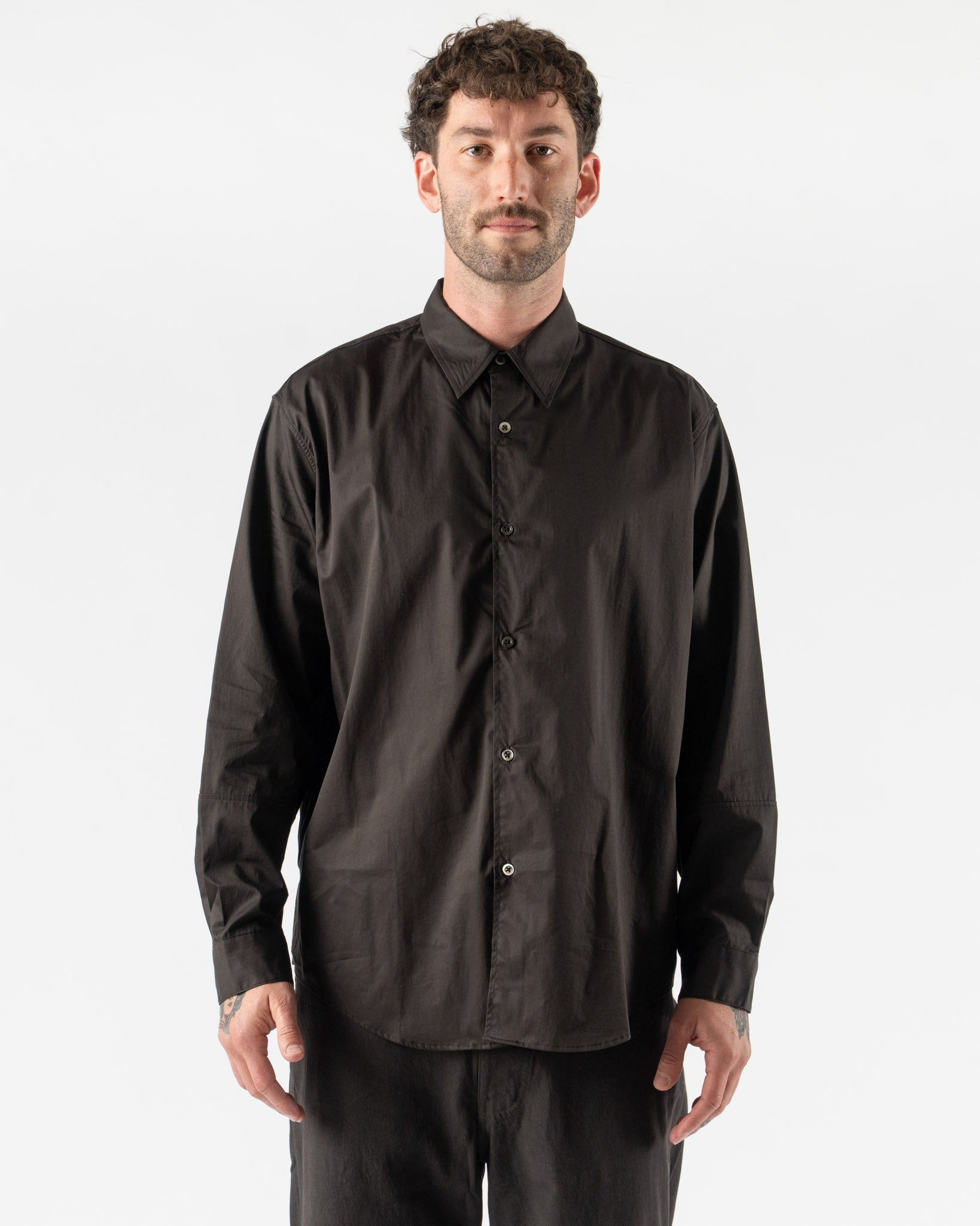 Lady White Co. Lynn Poplin L/S Shirt in Timber