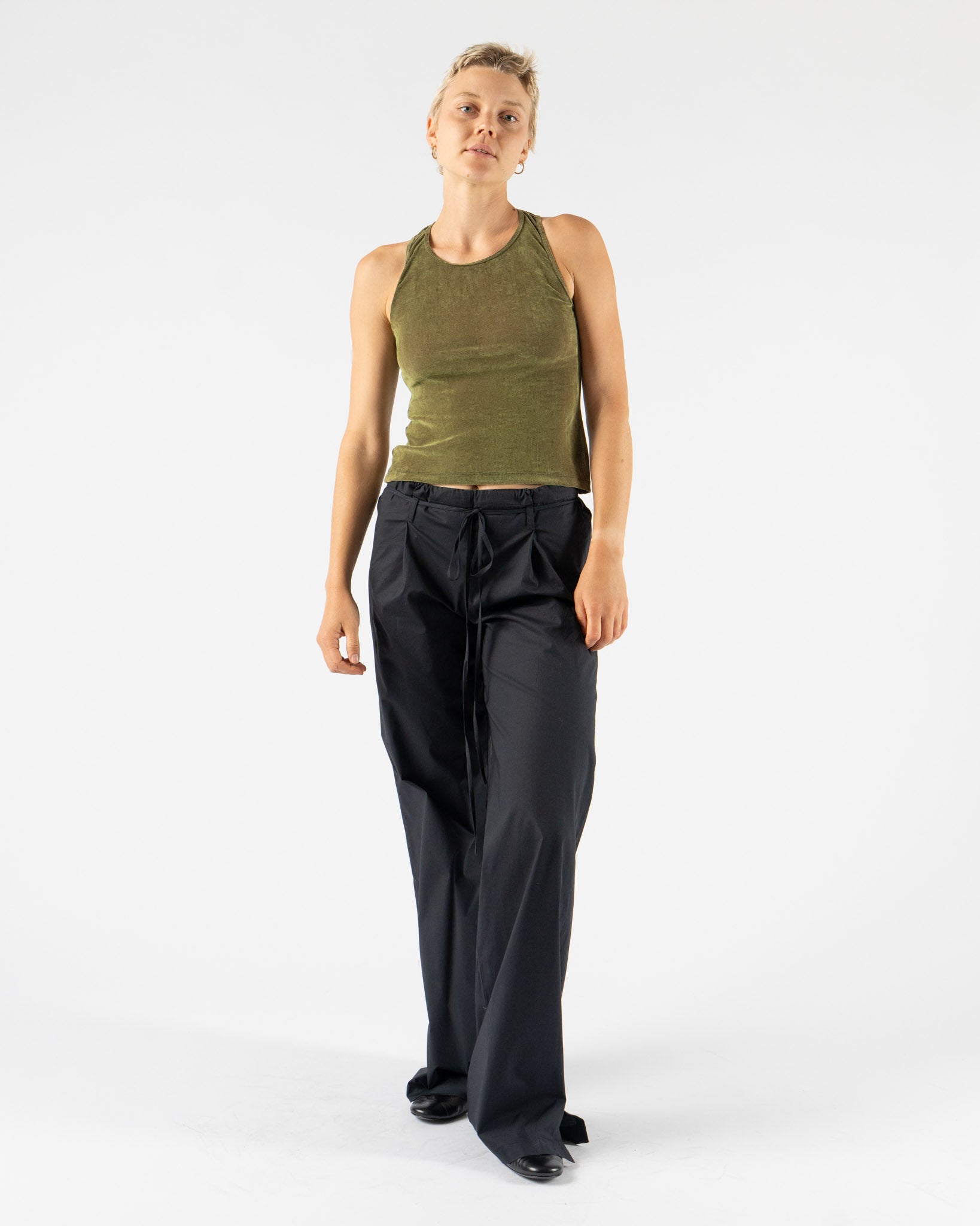 PRISCAVera Racerback Top in Moss
