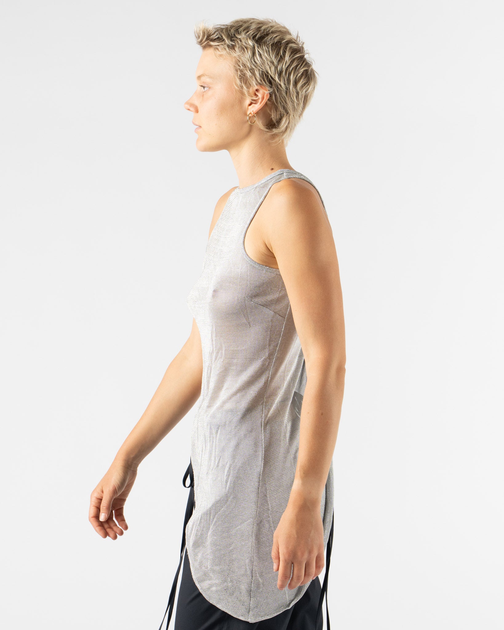 PRISCAVera Reversible Twist Top in Silver