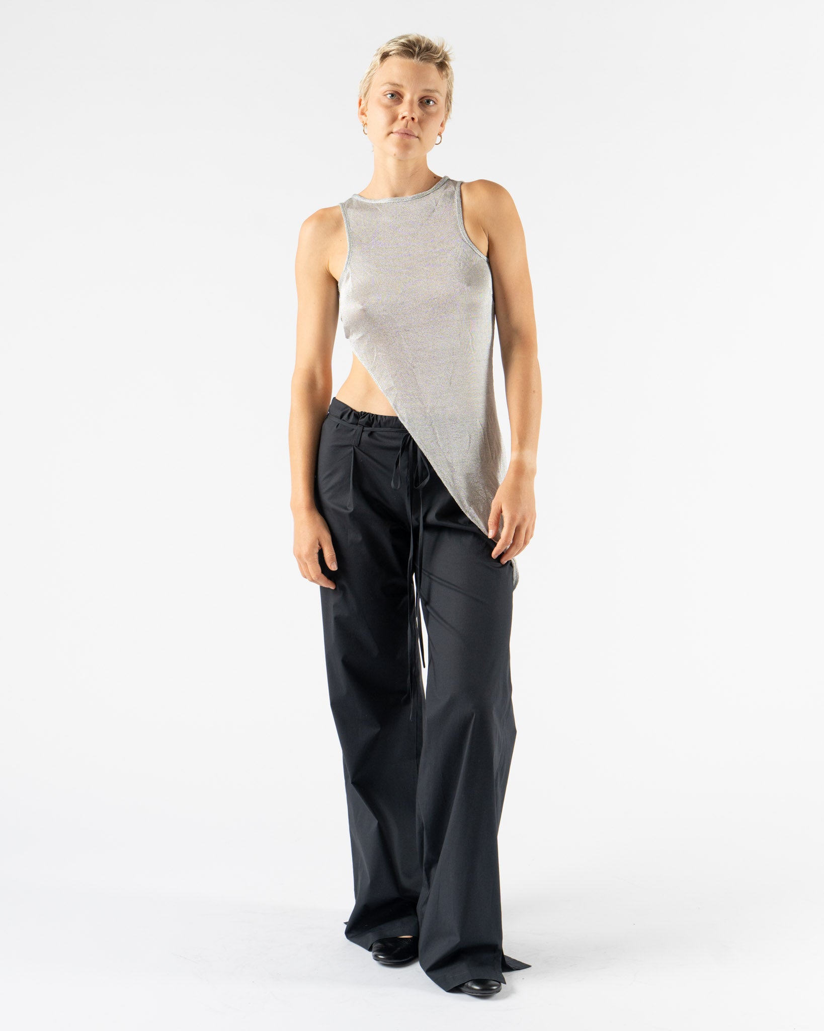 PRISCAVera Reversible Twist Top in Silver