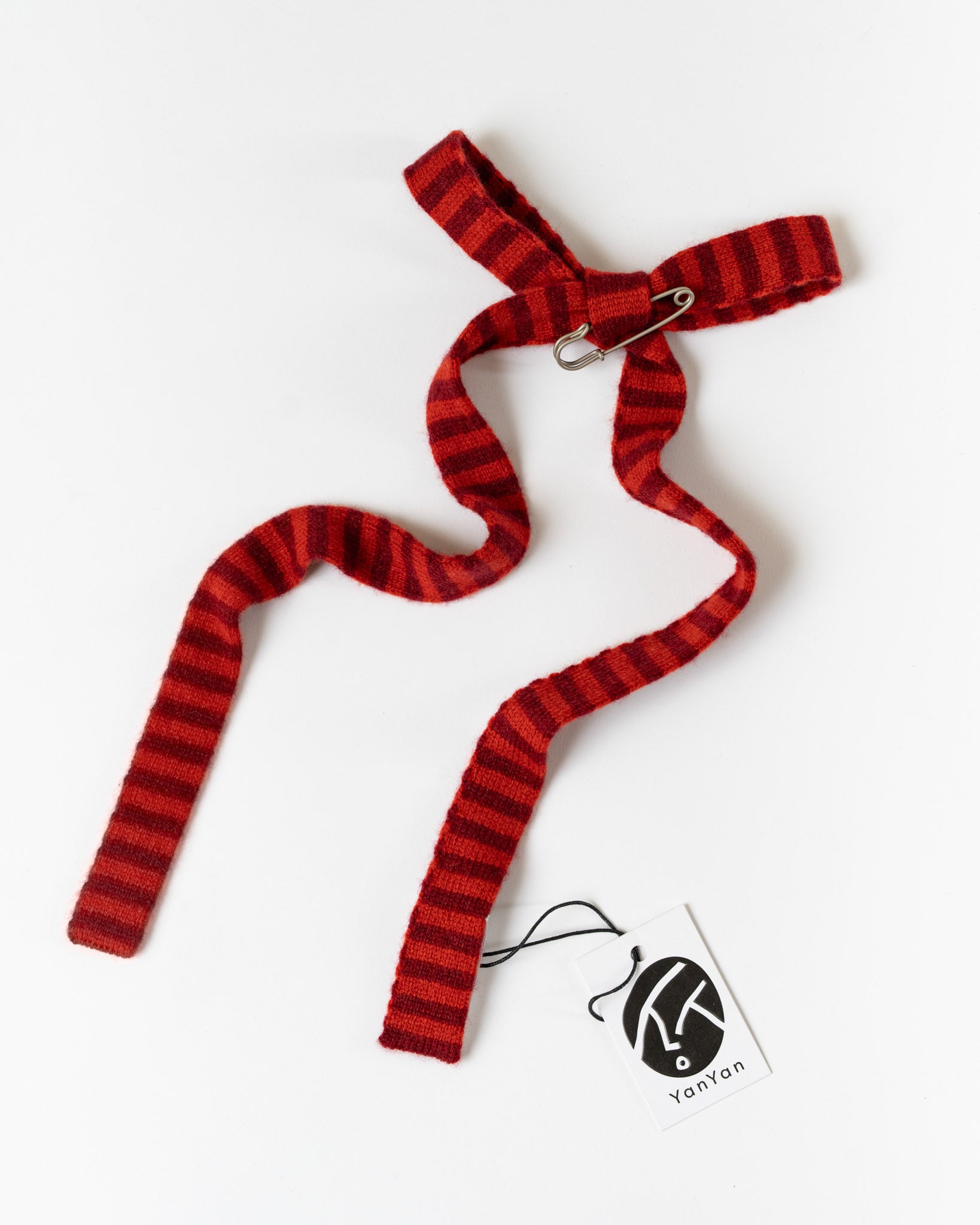 YanYan Lamaine Bow in Red Stripe