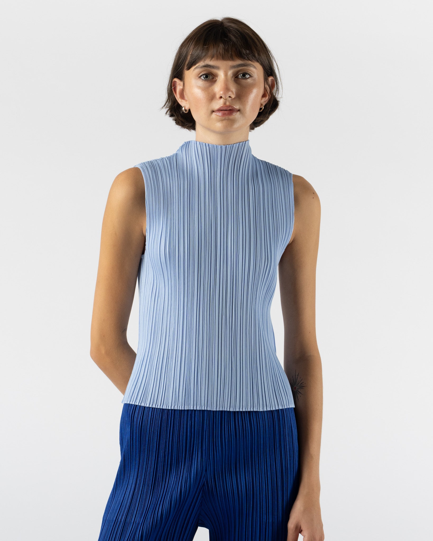 PLEATS PLEASE MONTHLY AUGUST BLUE ブルー Curated at Jake and Jones