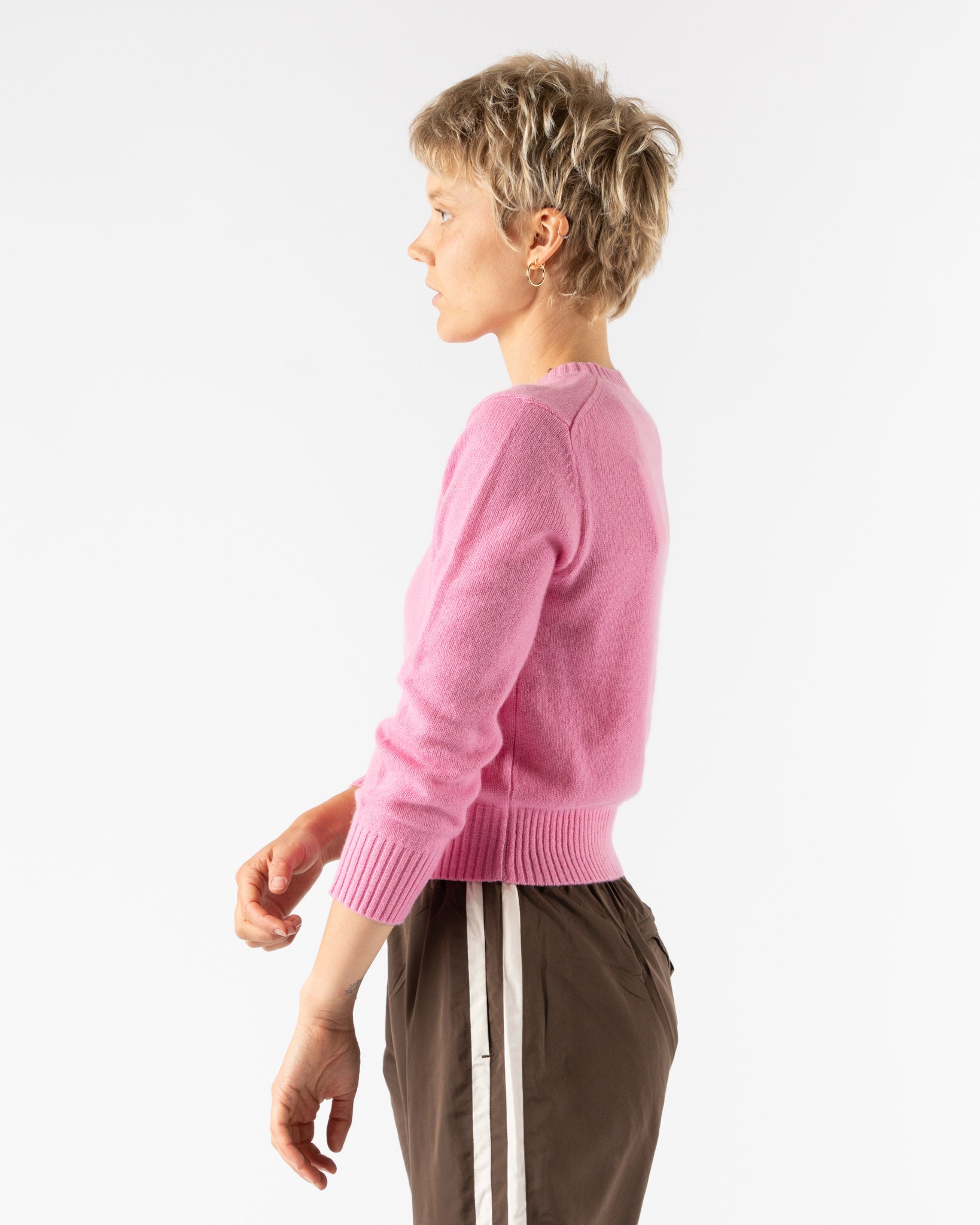 Sandy Liang Pino Cashmere Sweater in Pink