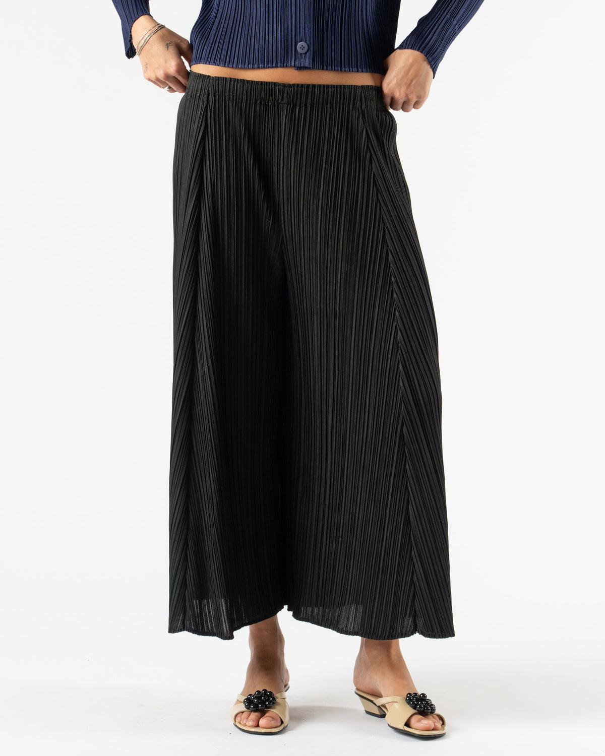 Pleats Please Issey Miyake Mellow Pleats in Black Curated at Jake 
