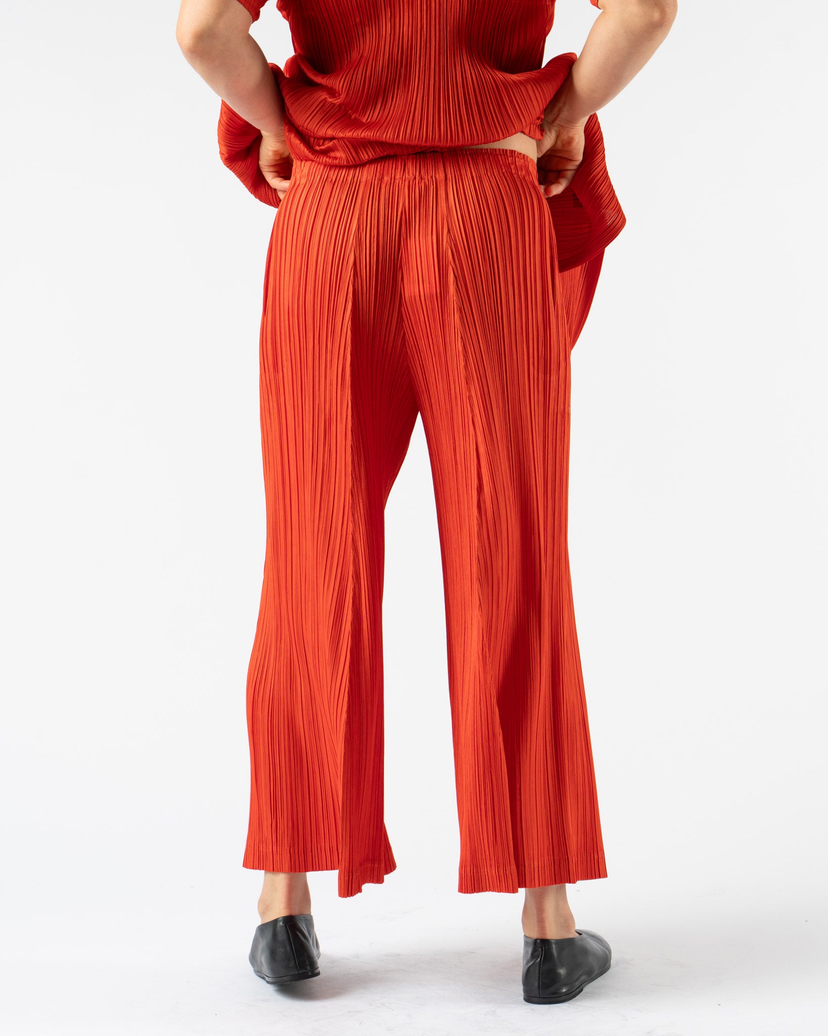 Pleats Please Issey Miyake Thicker Bottoms 1 in Bright Red