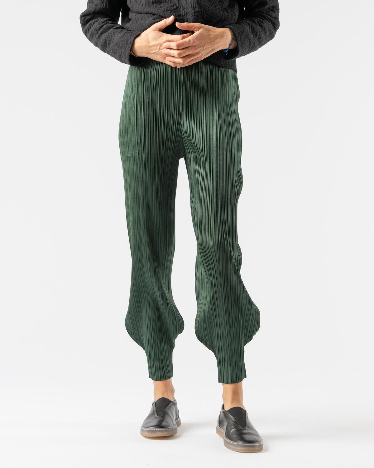 Pleats Please Issey Miyake Monthly Colors October Pants in Deep  display picture 1