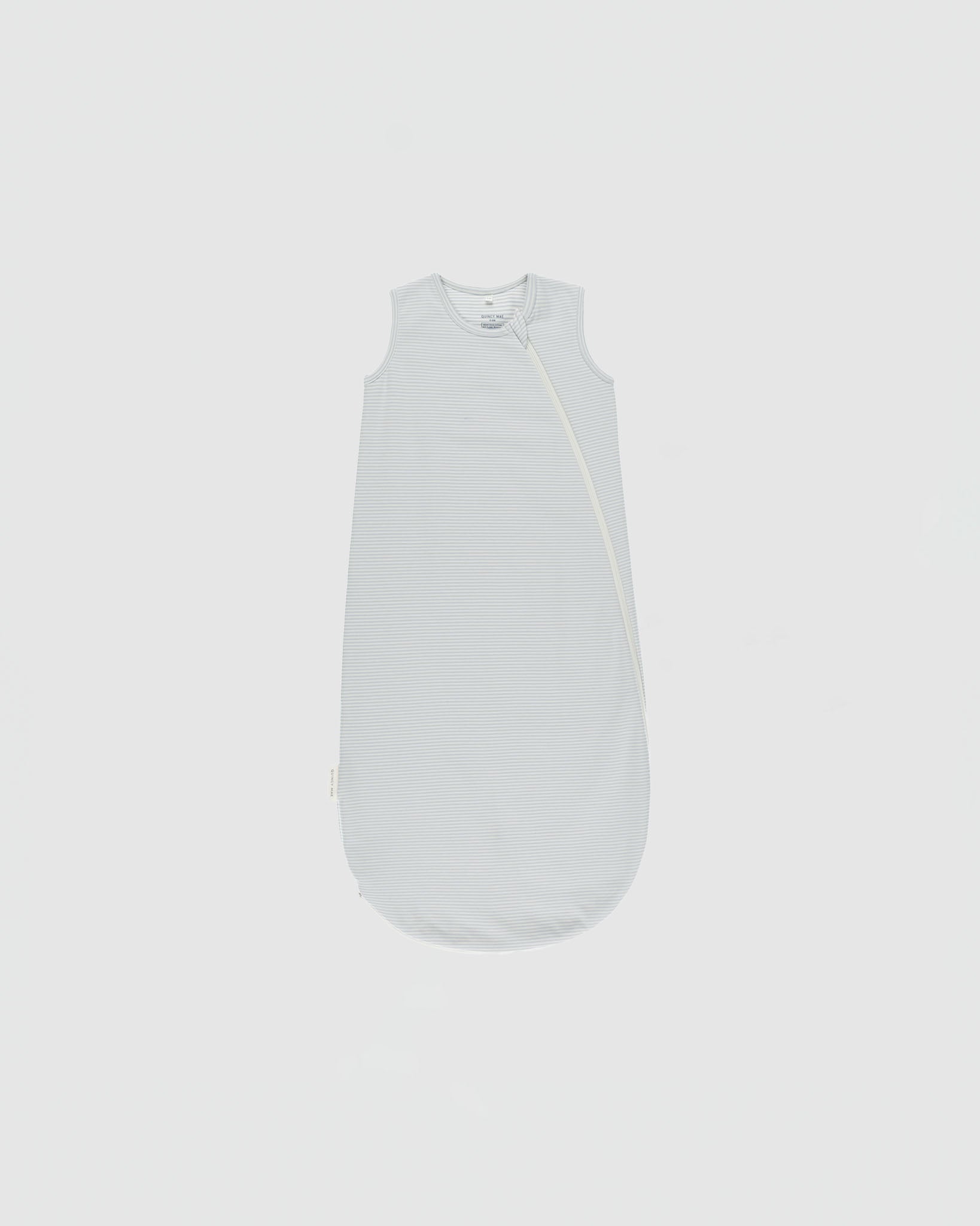 Quincy Mae Jersey Sleep Bag in Sky Micro Stripe