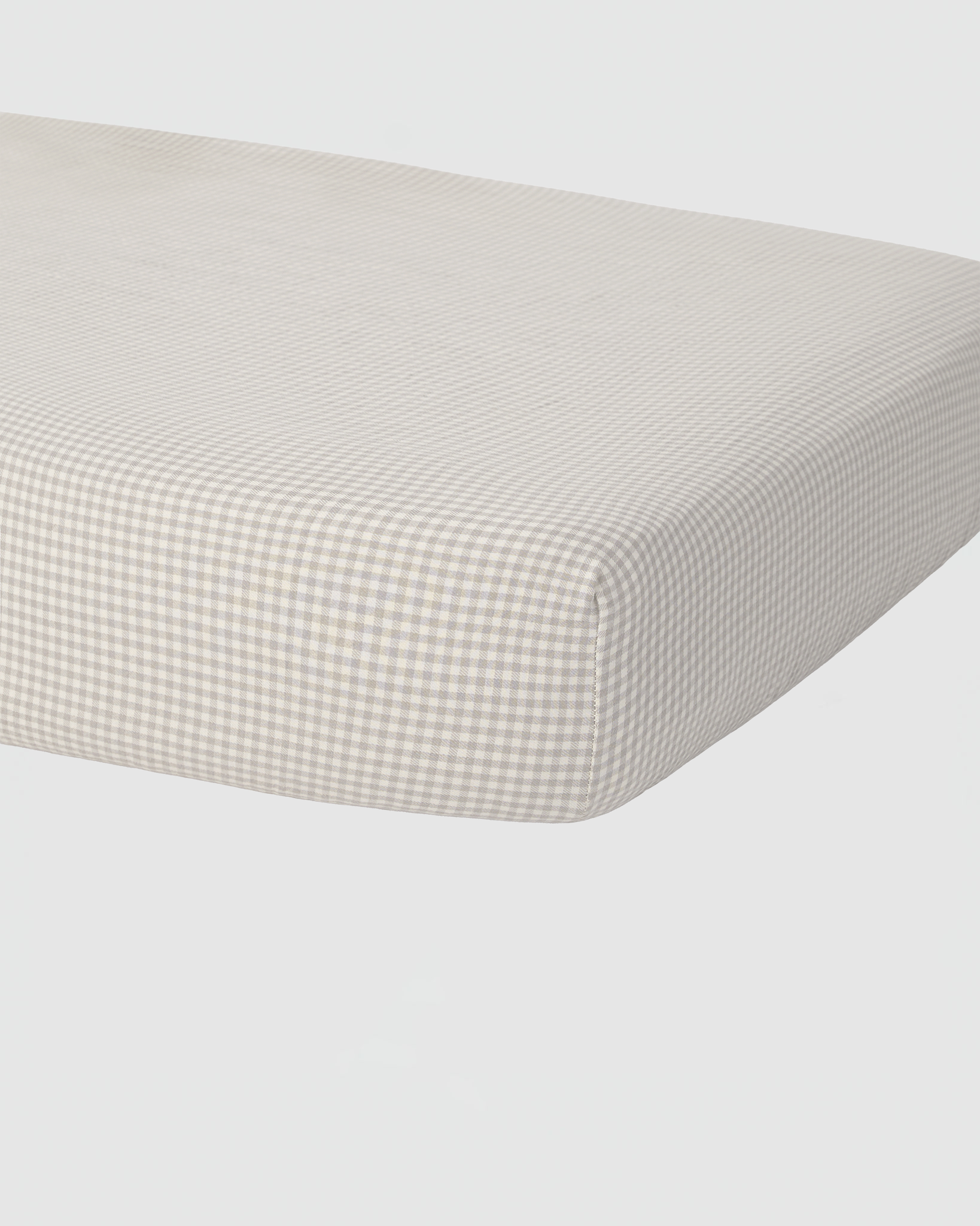 Quincy Mae Woven Crib Sheet in Sage Gingham