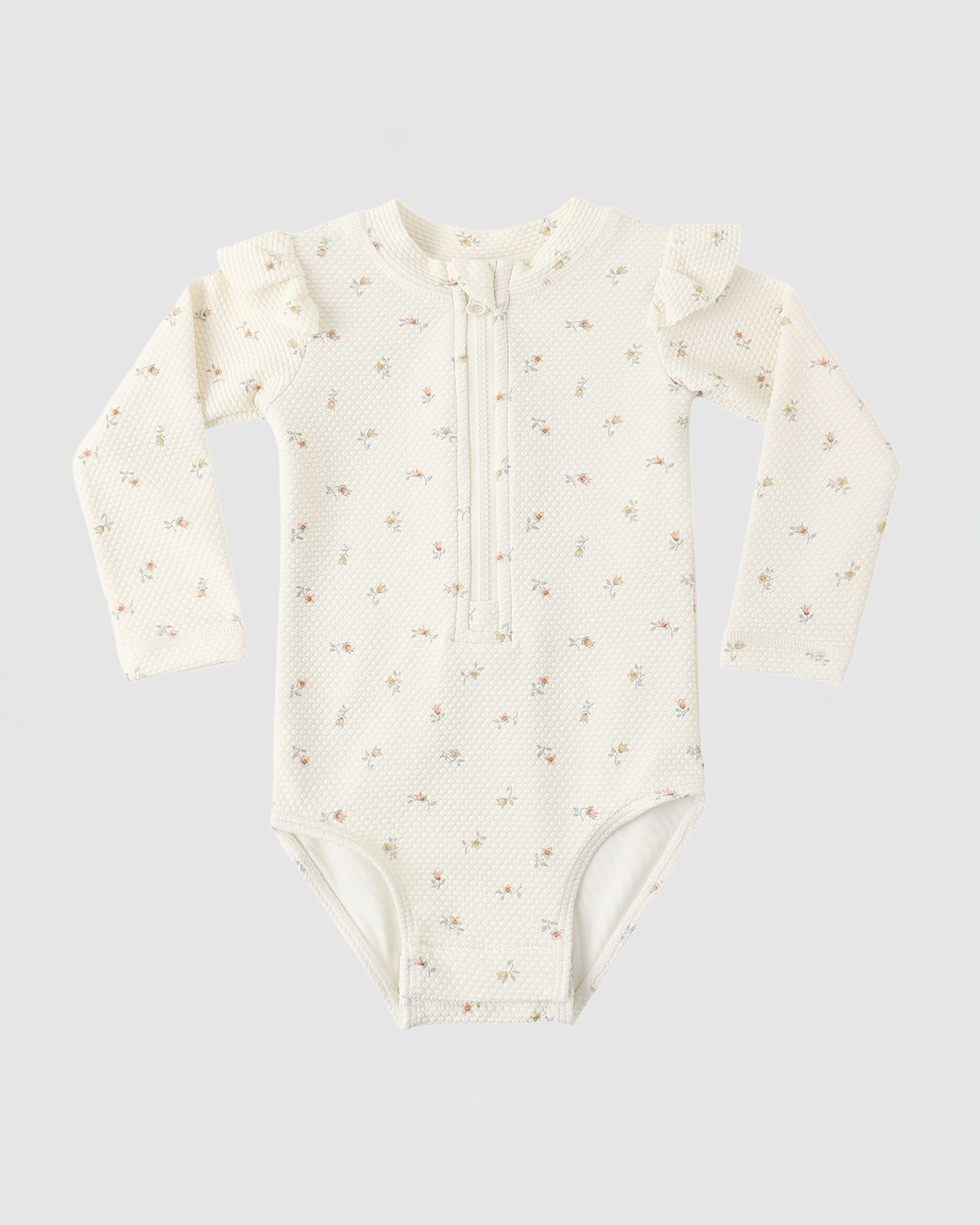 Quincy Mae Byron Rashguard in One-Piece Petit Fleur
