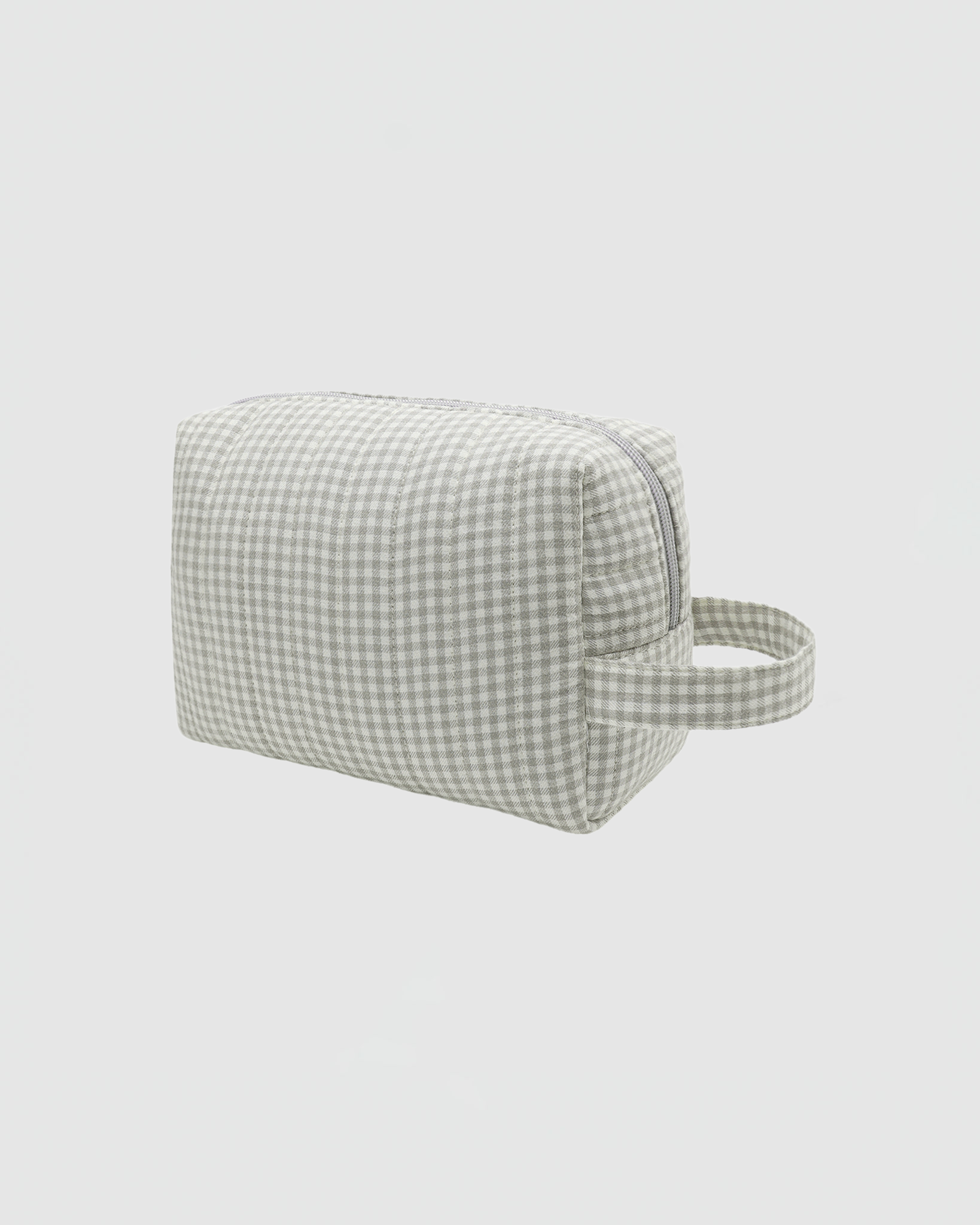 Quincy Mae Toiletry Bag in Sage Gingham