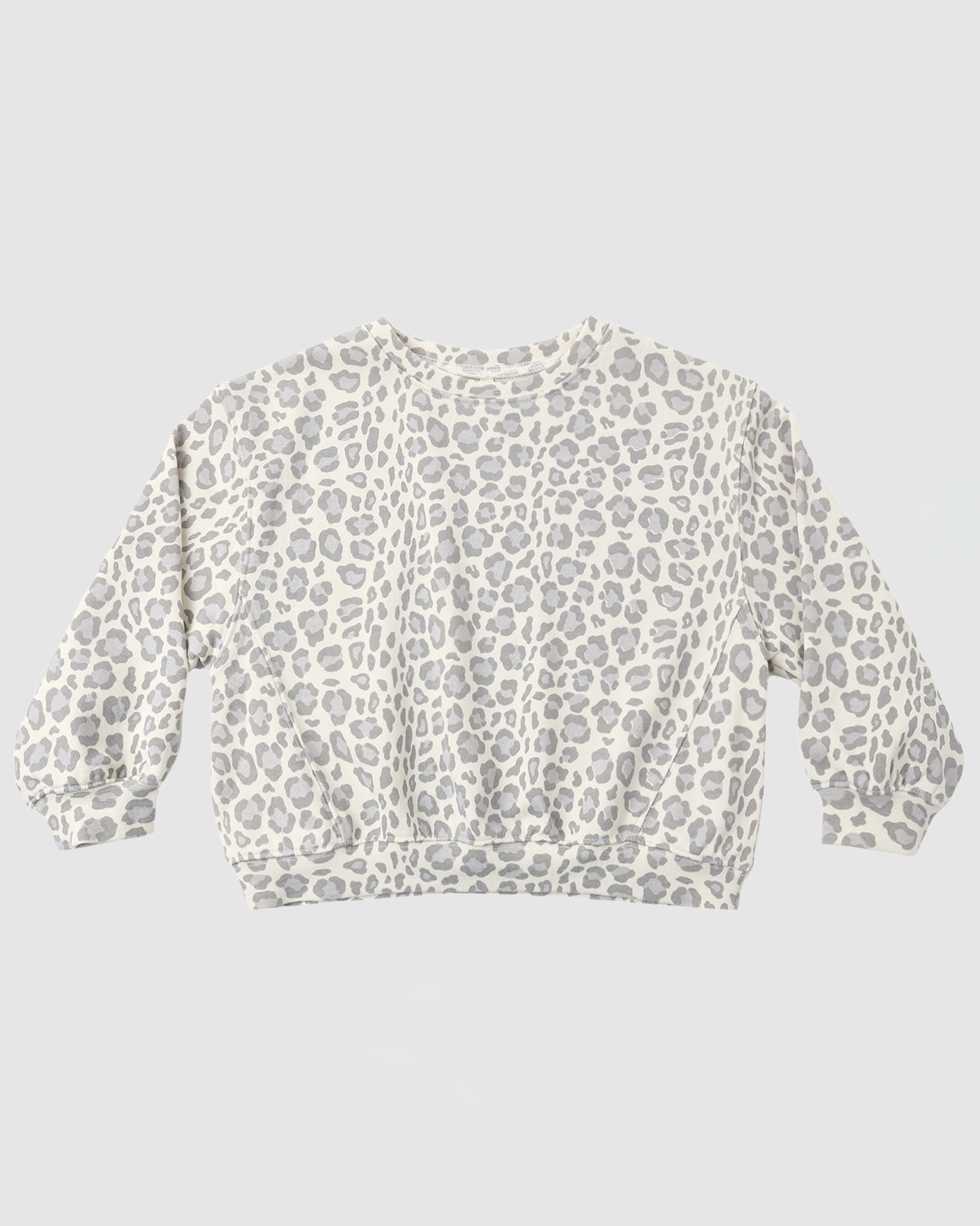 Rylee + Cru Oversized Sweatshirt in Blue Leopard