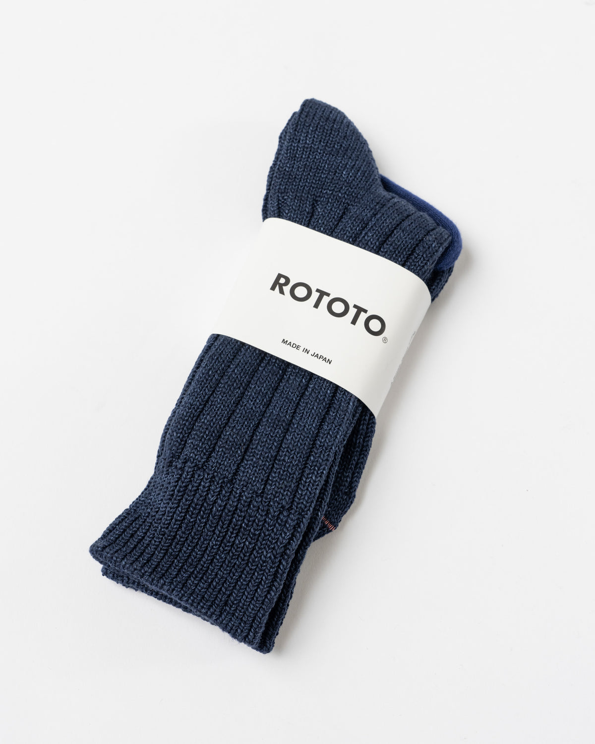 ROTOTO 1645 Socks in Medium Denim