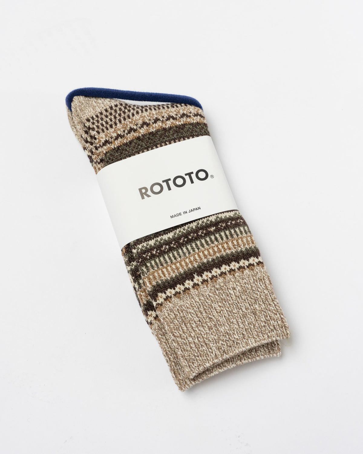 ROTOTO R1630 Sock in Brown