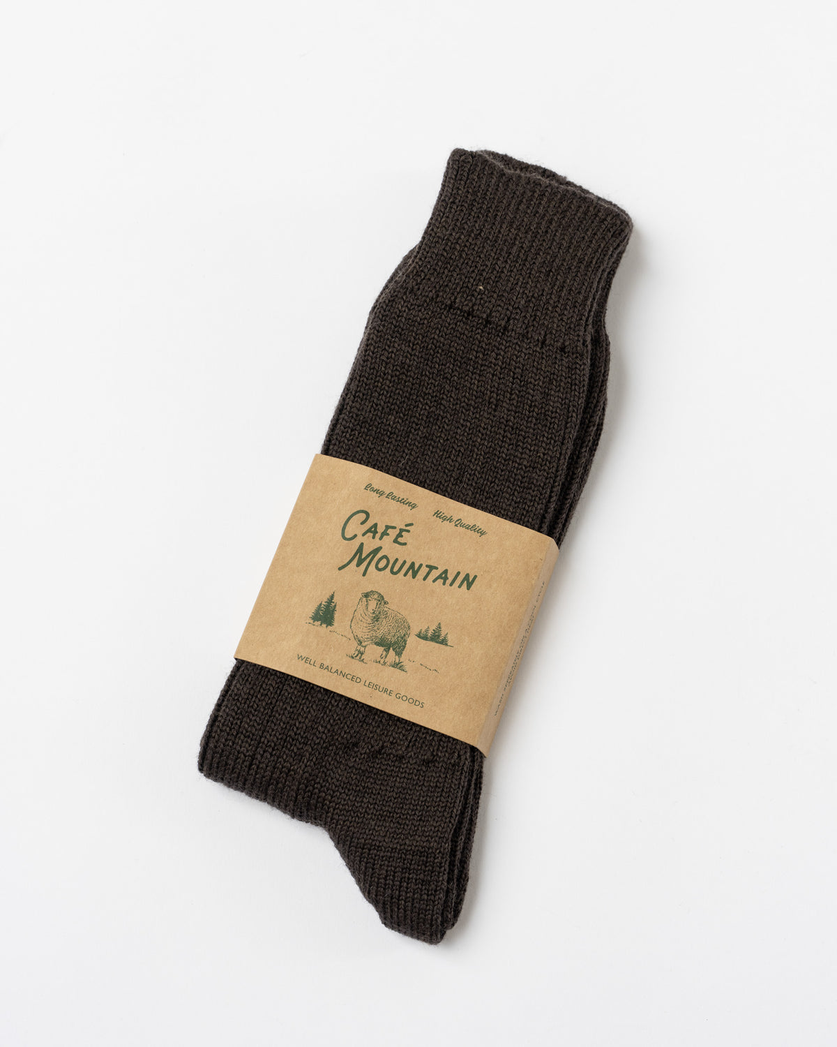 Cafe Mountain Wool Trek Sock in Earth
