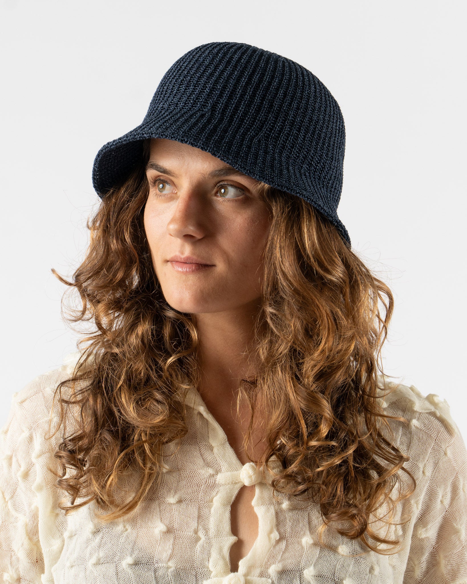 Racal Hat Maker Paper Mix Turip Hat in Navy