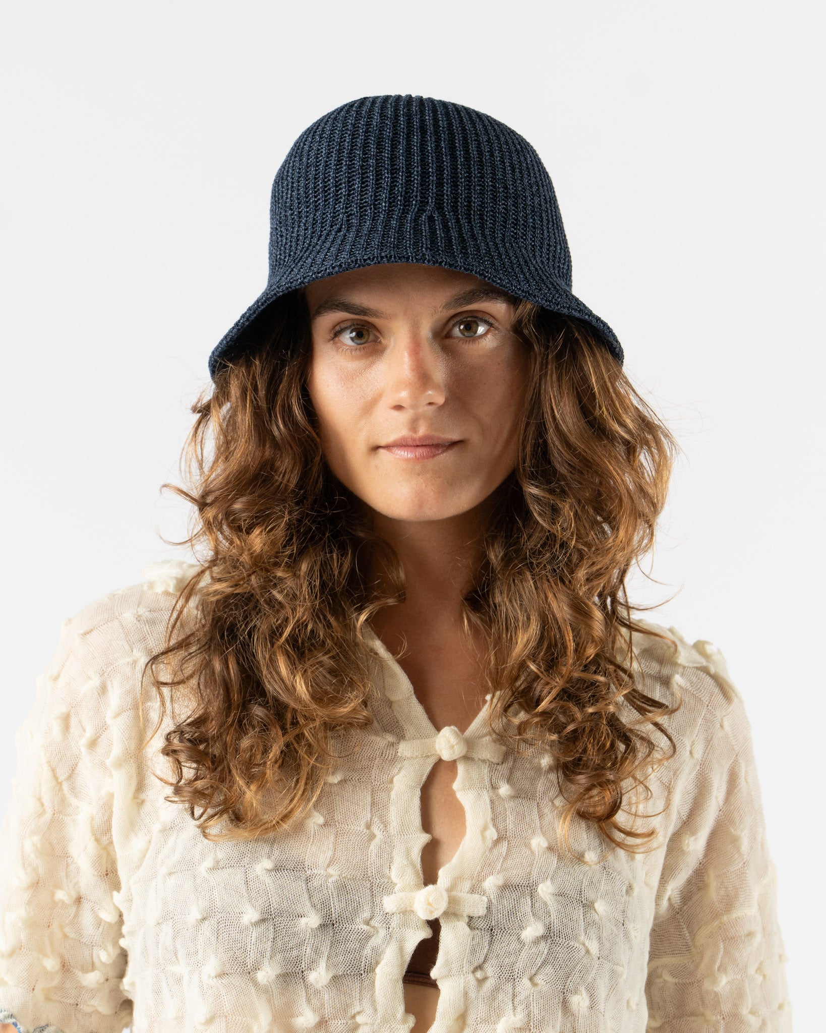 Racal Hat Maker Paper Mix Turip Hat in Navy