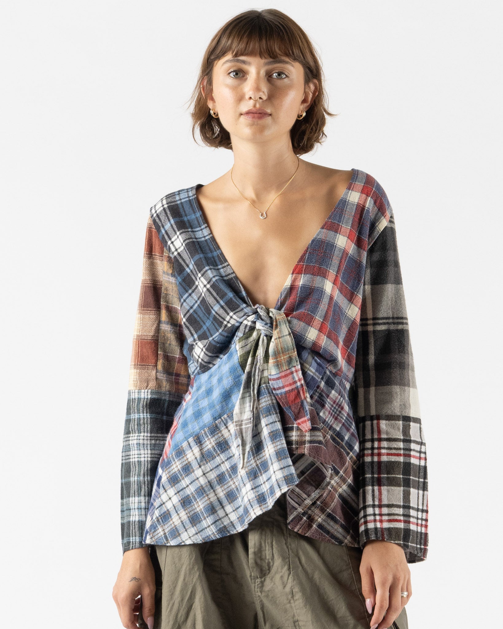 Needles Rebuild by Needles Flannel Shirt Cache Coeur Blouse