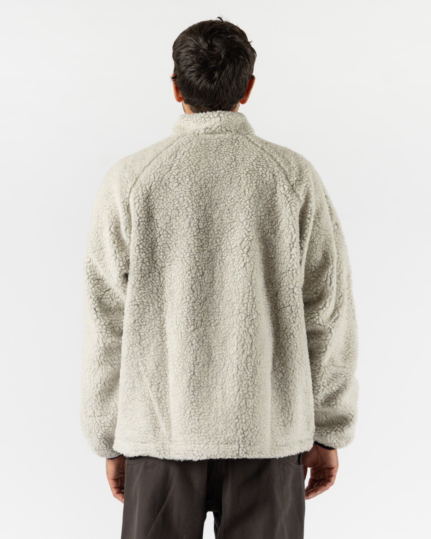 Gramicci Reversible Sherpa Jacket in Natural/Chartreuse