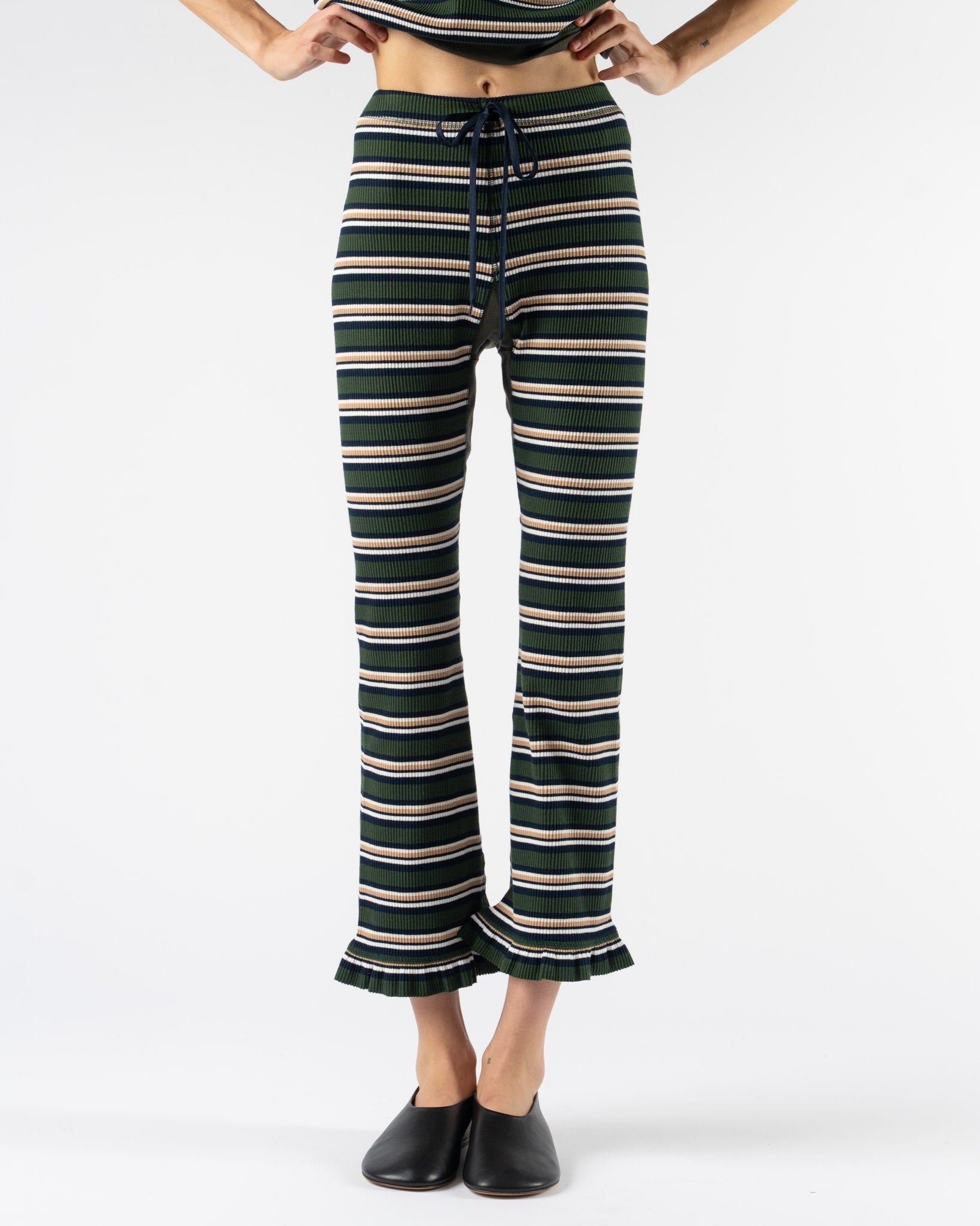 Rhodolirion Frill Pant in Random Stripe Curated at Jake and Jones