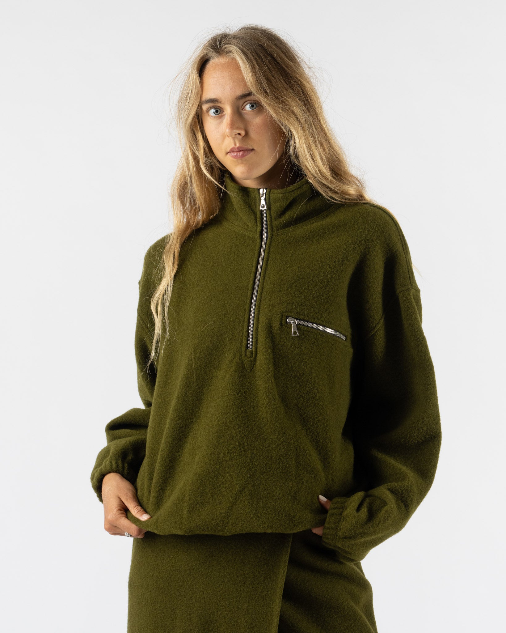 RIER Polar Fleece in Soil
