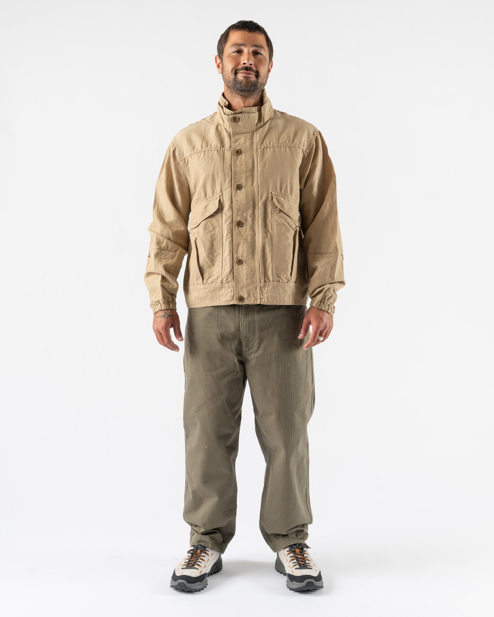 Pilgrim Surf + Supply Rigby Hiker Jacket in Khaki