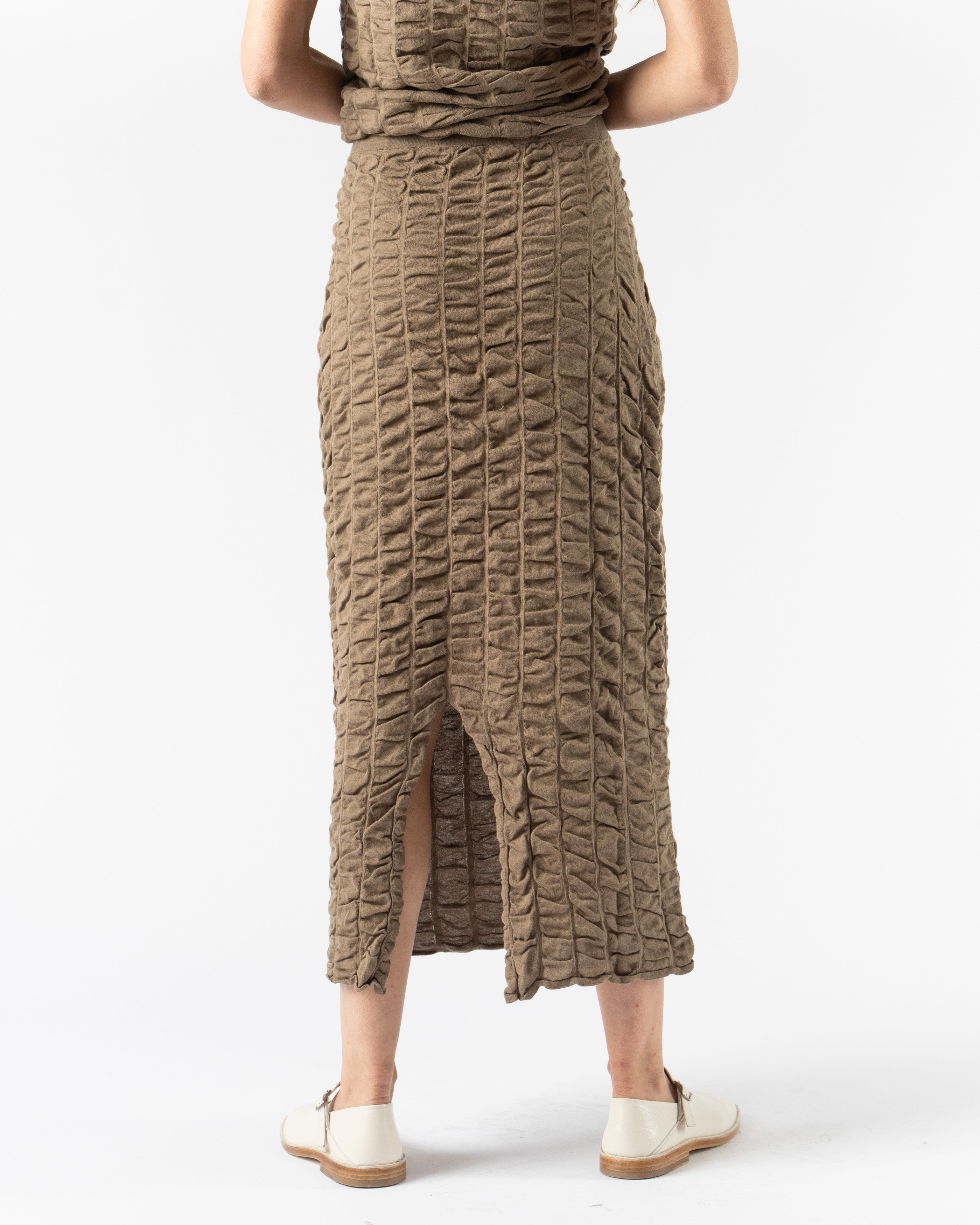Lauren Manoogian Ruche Skirt in Earth